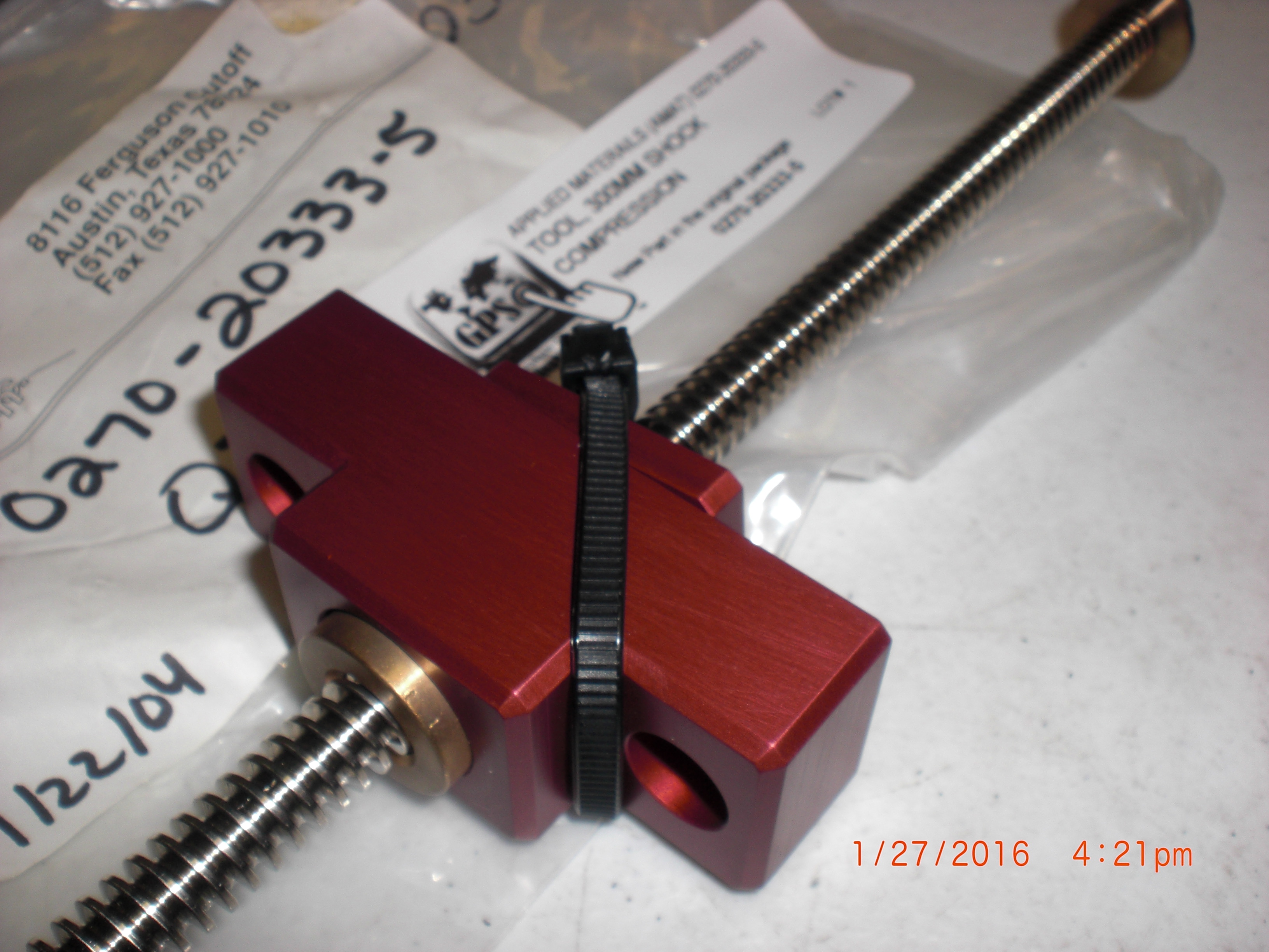 Tool (AMAT) 0270203335 300MM SHOCK COMPRESSION eBay