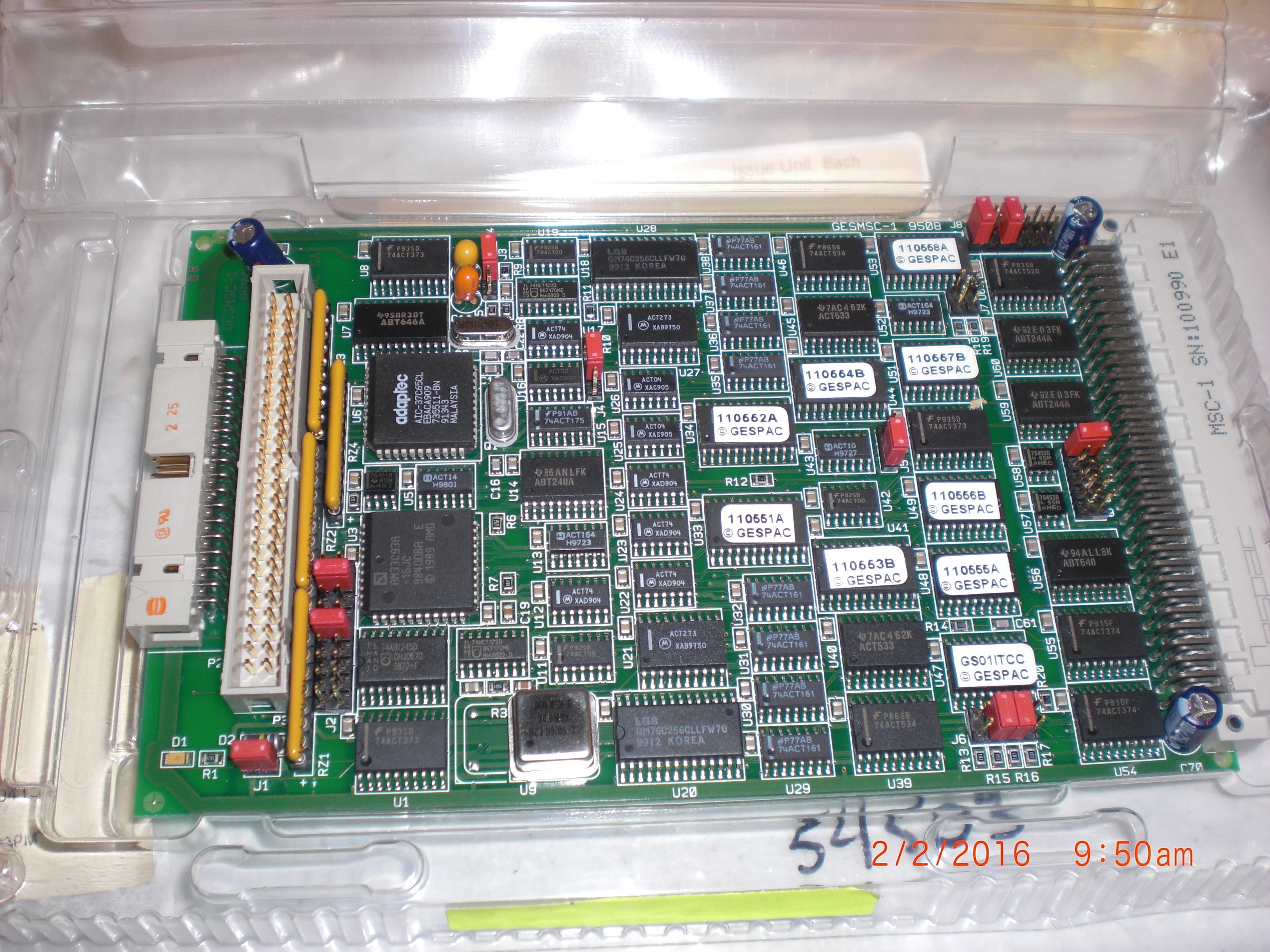 PCB GESPAC 03-331904A01 MSC-1 Floppy/SCSI Controller ASM