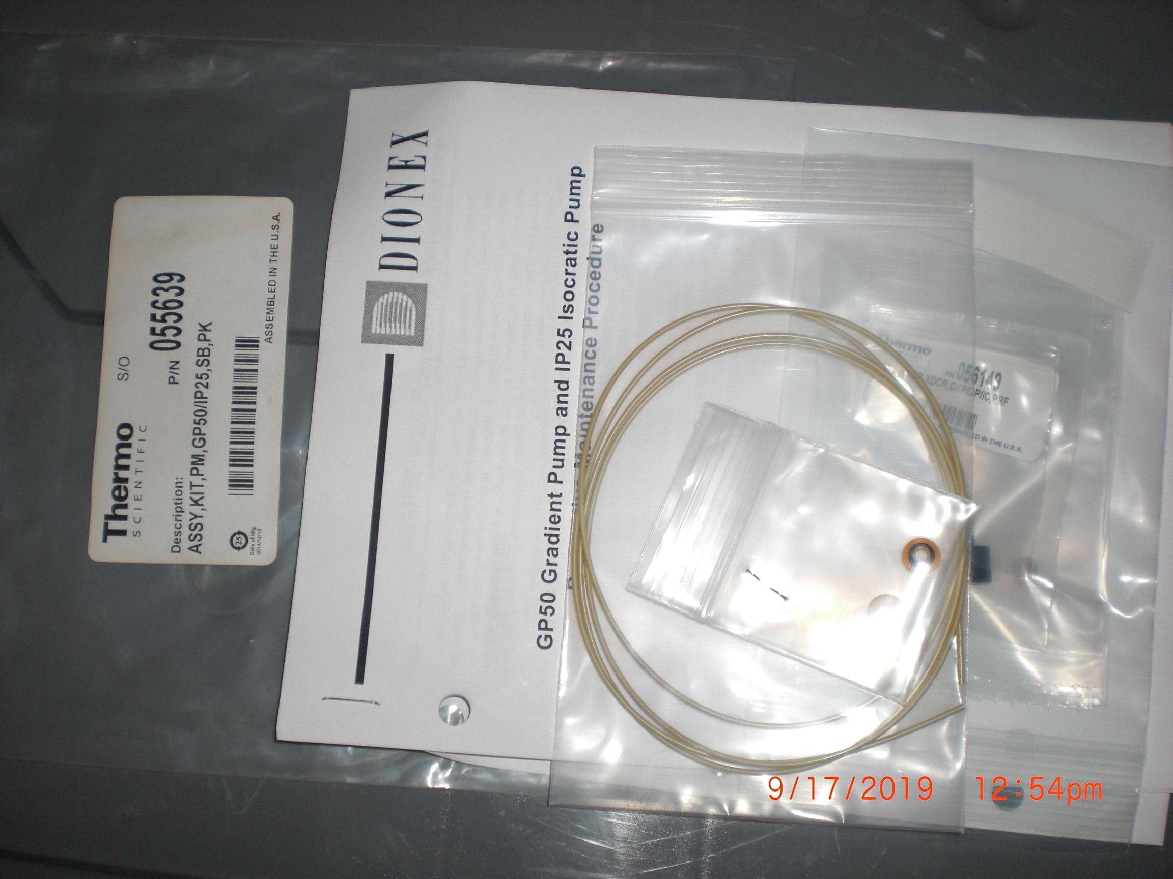Kit Dionex GP50 Thermo Fisher Scientific 055639 PM KIT GP50/IP25,SB,PK
