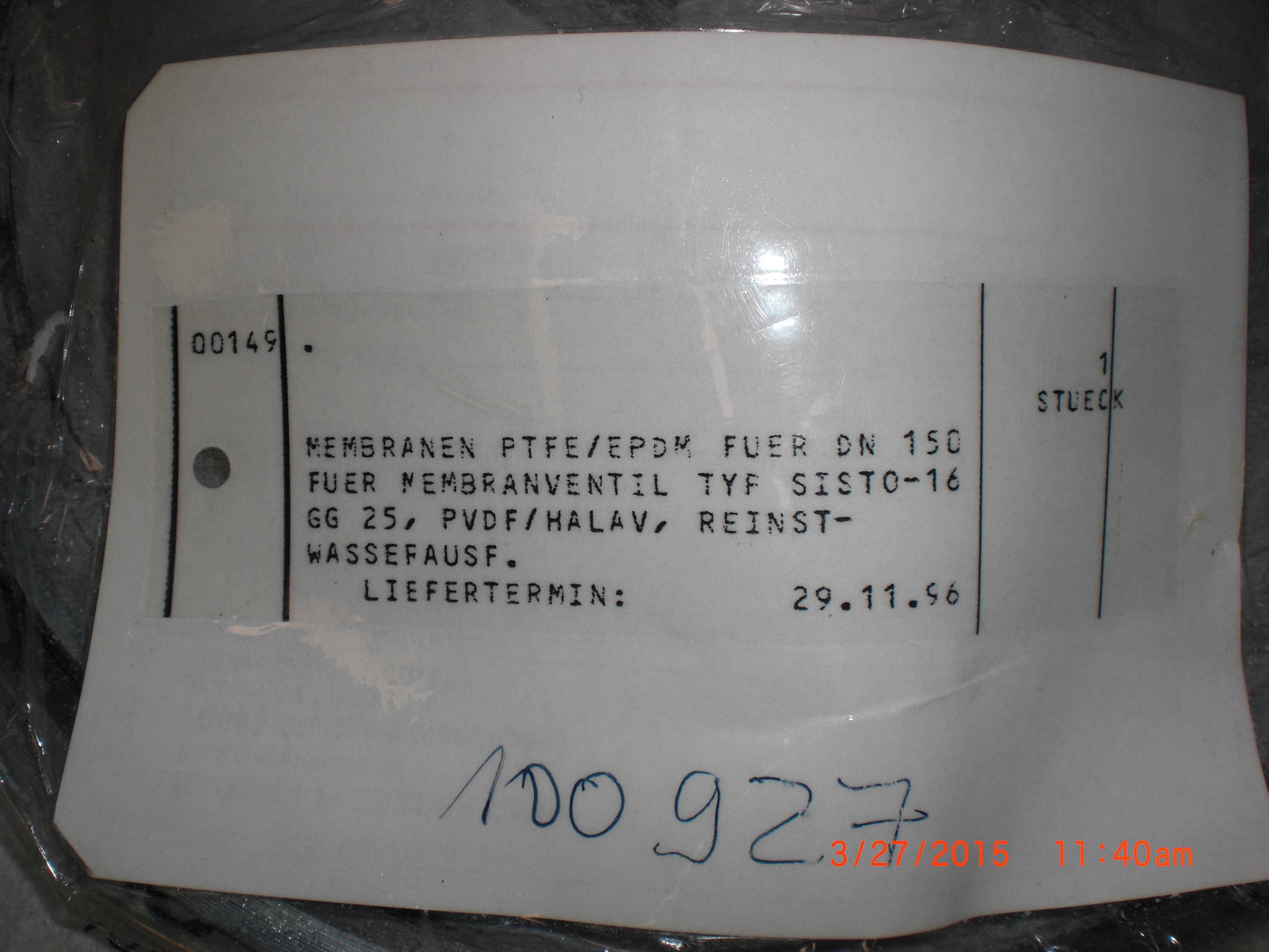 Valve Hager Elsasser 100927 Sisto Epdm Ptfe Diagram Dn 150 122 84 Picclick Uk