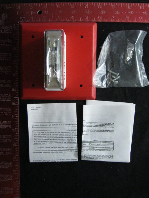 Lamp Wheelock 105171 MODEL LSM-24-VFR; FIRE ALARM STROBE RED, 1-3 FLASHES PER SECOND