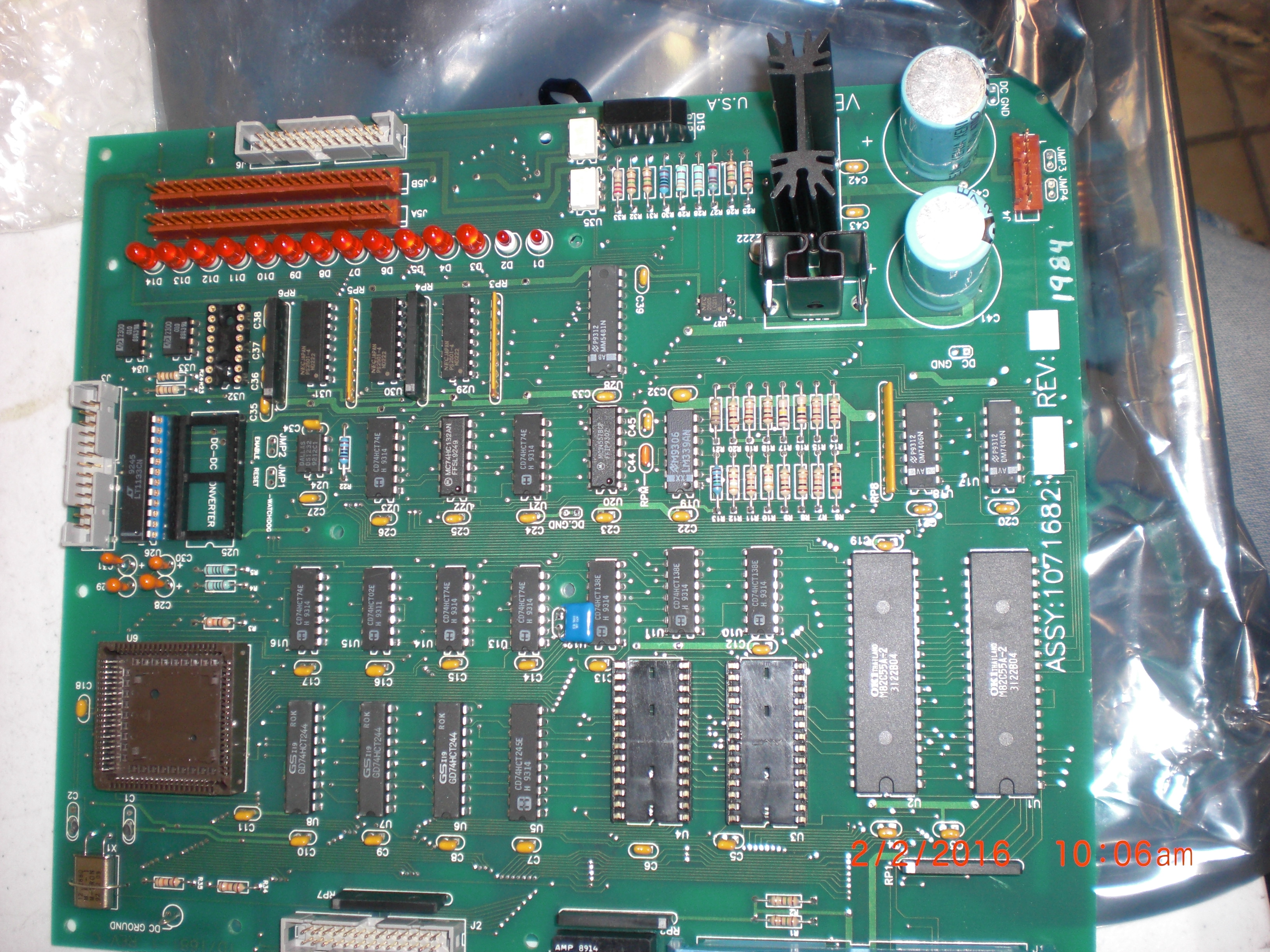 PCB VERTEQ 1071682 PCB UNTESTED NO RETURN