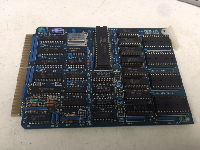 PCB CCD 108810 D/C 7803A Z80 Processor Circuit Board