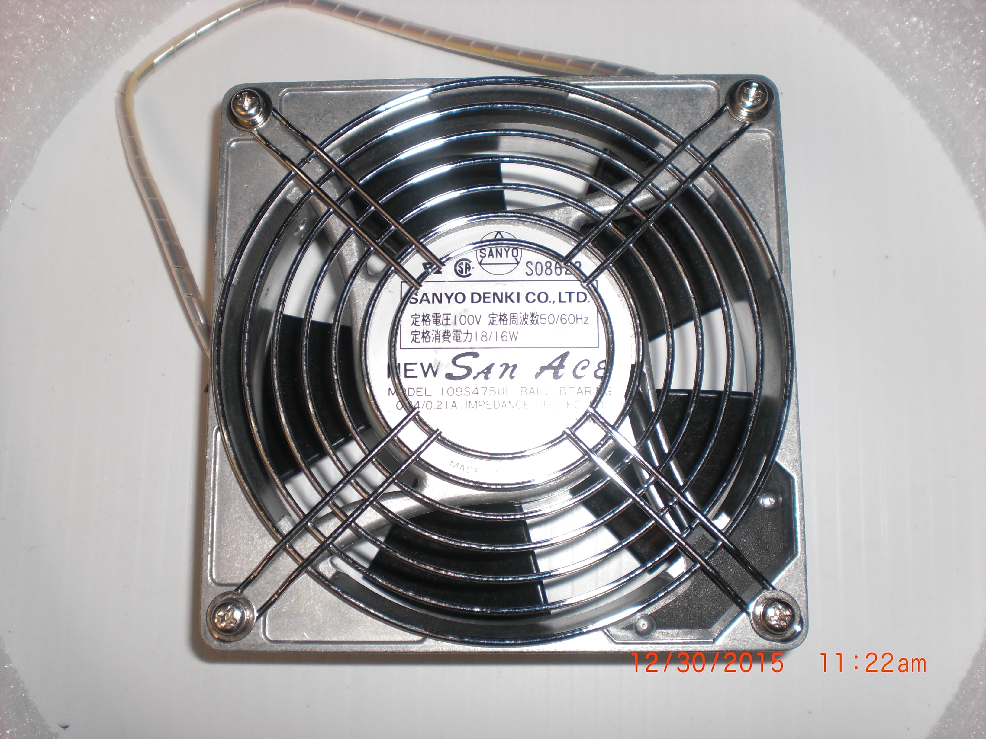 Fan  100V SANYO DENIKI 109S475UL San Ace 