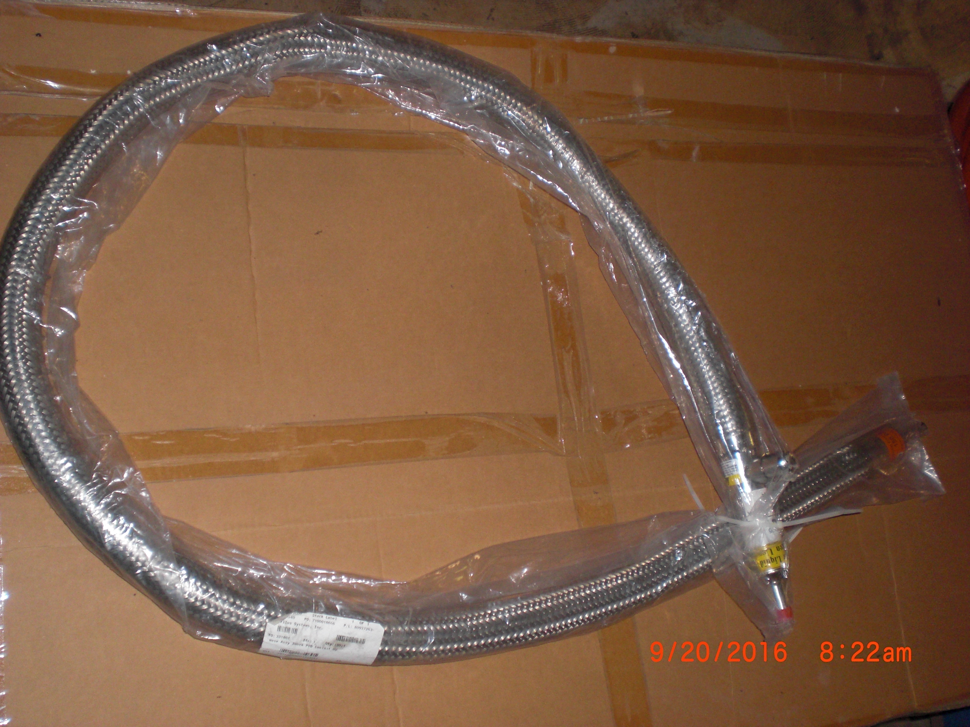 Hose  6ft Cryogenic Liquid  Technifab Techflex 116854 SUPERFLEX  