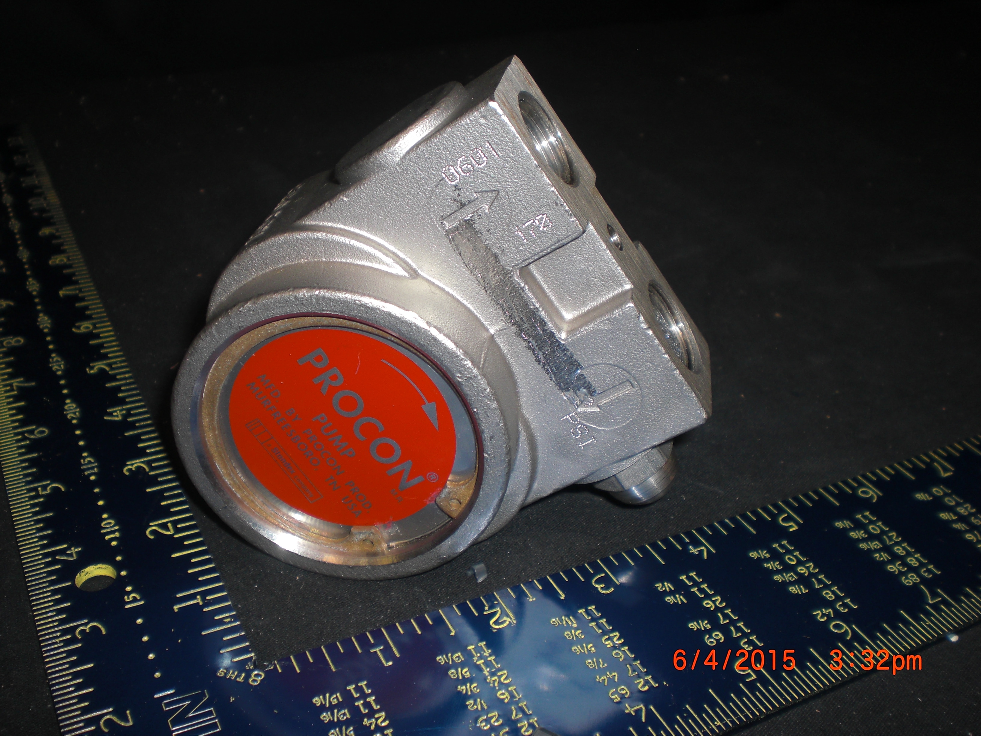 Pump PROCON 113A100F31BA SS Rotary Vane 