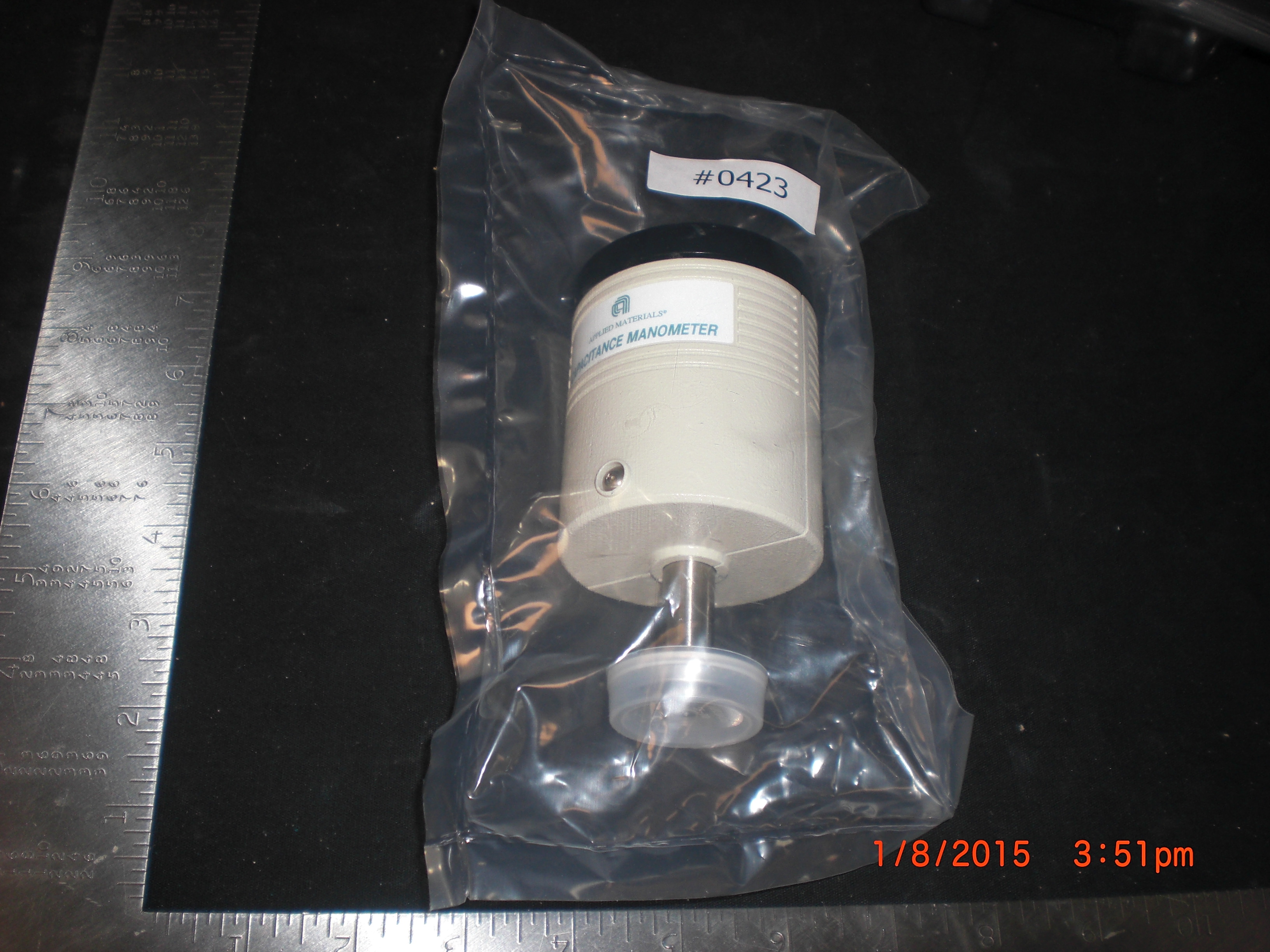Baratron  AMAT 1350-00255 MKS 626A-24807 Baratron Capacitance Manometer XDCR PRESS 100 MTORR 15VDC MINI-CF AMBIE
