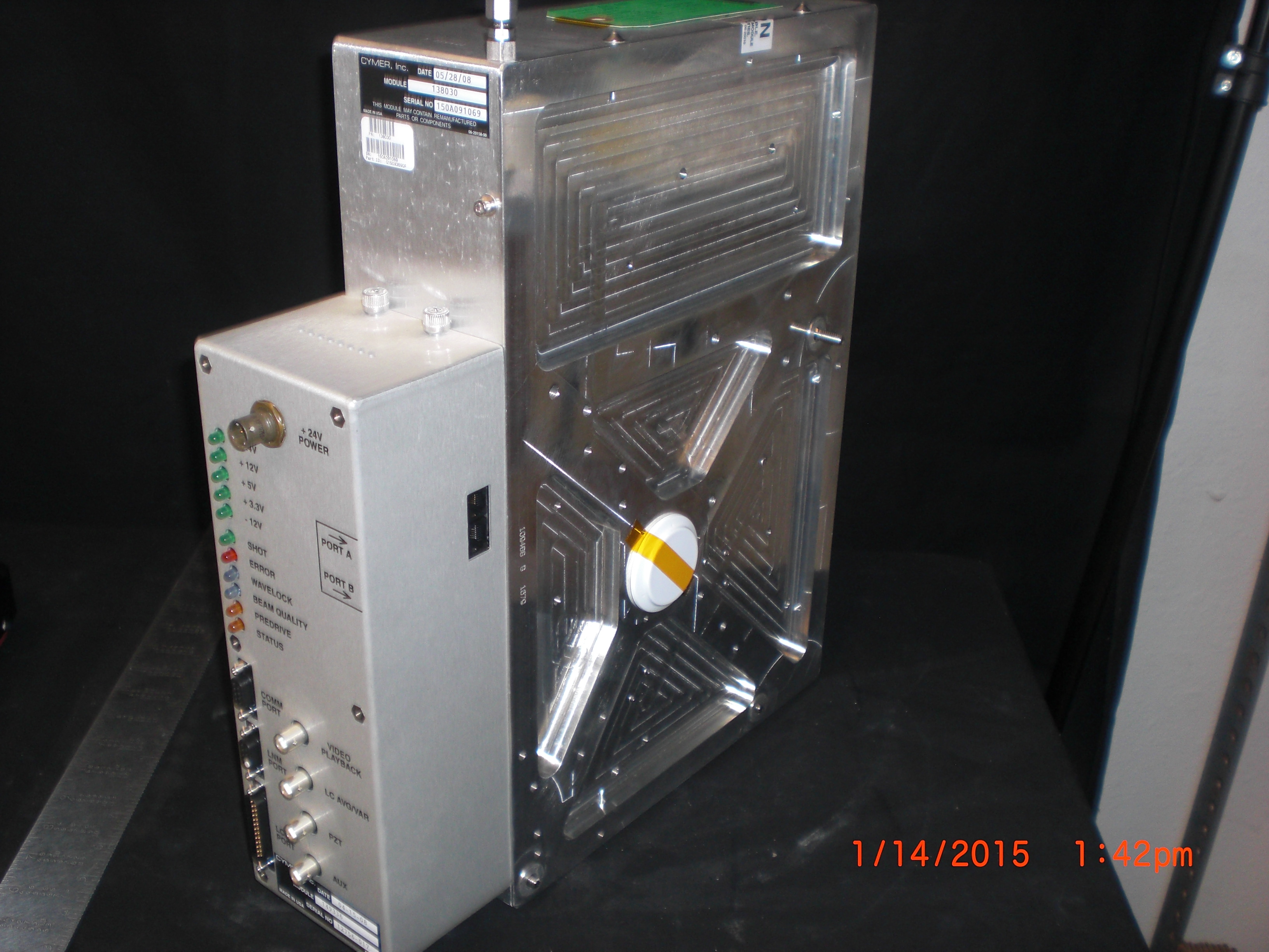 Laser  Cymer 138030 and 149336 Stabilization Assy 193nm w/ESI 4KHz  
