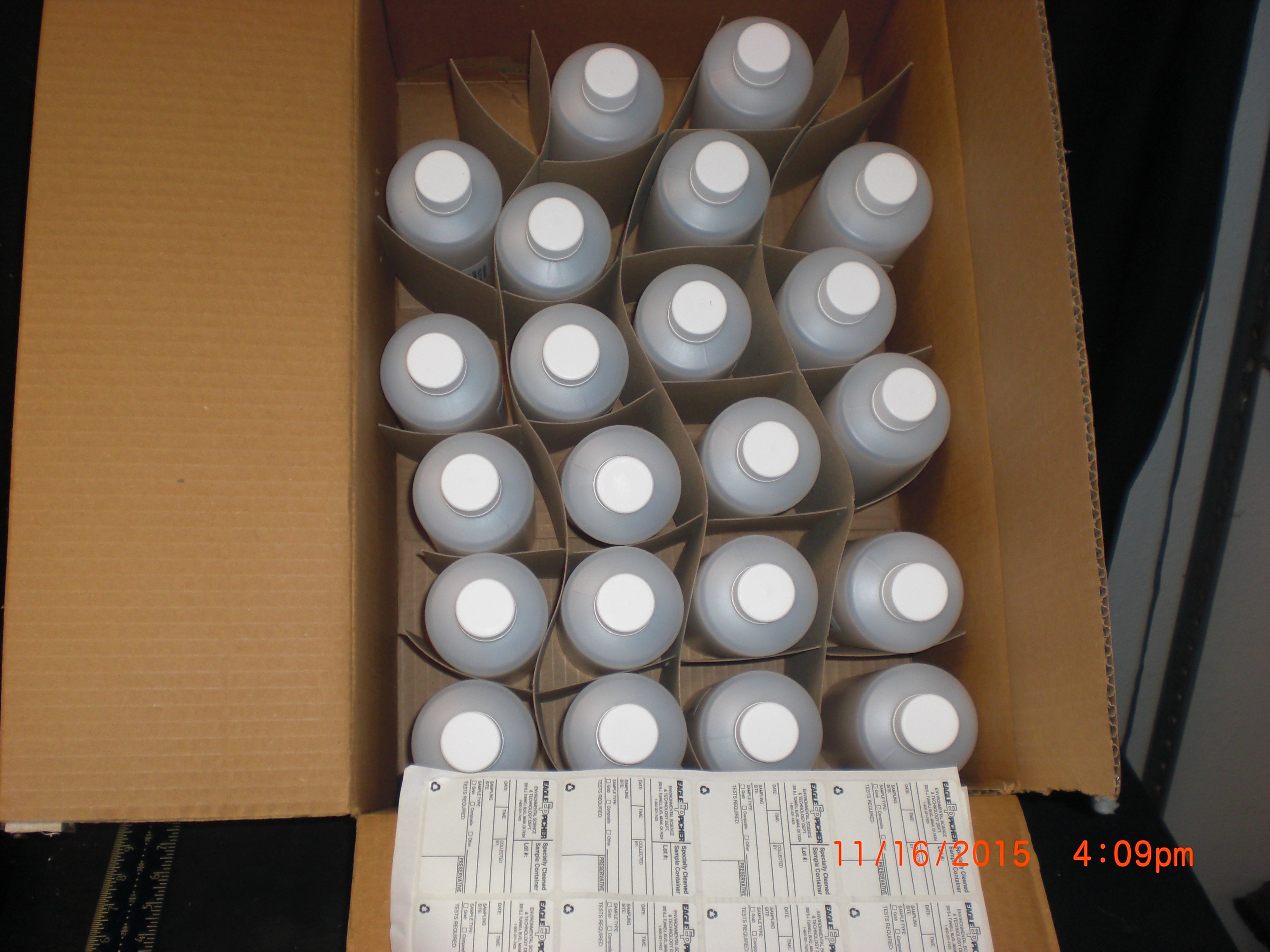 Hardware Eagle Picher (EP) 151-500W 500mL (16 oz.) Natural HDPE Cylinder/Bottle PKG 22