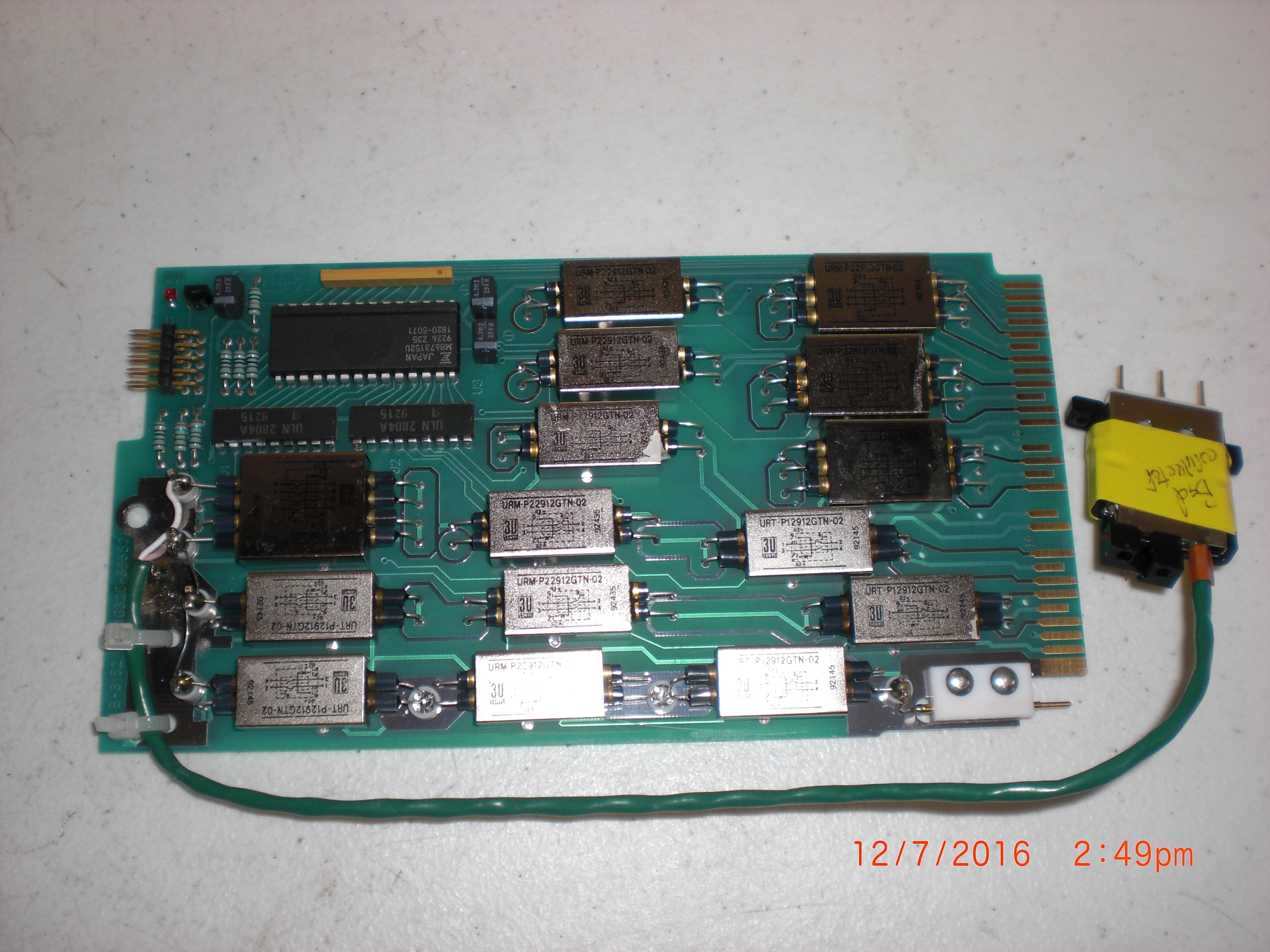 PCB  Relay Pin HP/ Agilent 16320-66552  un-tested no return core priced