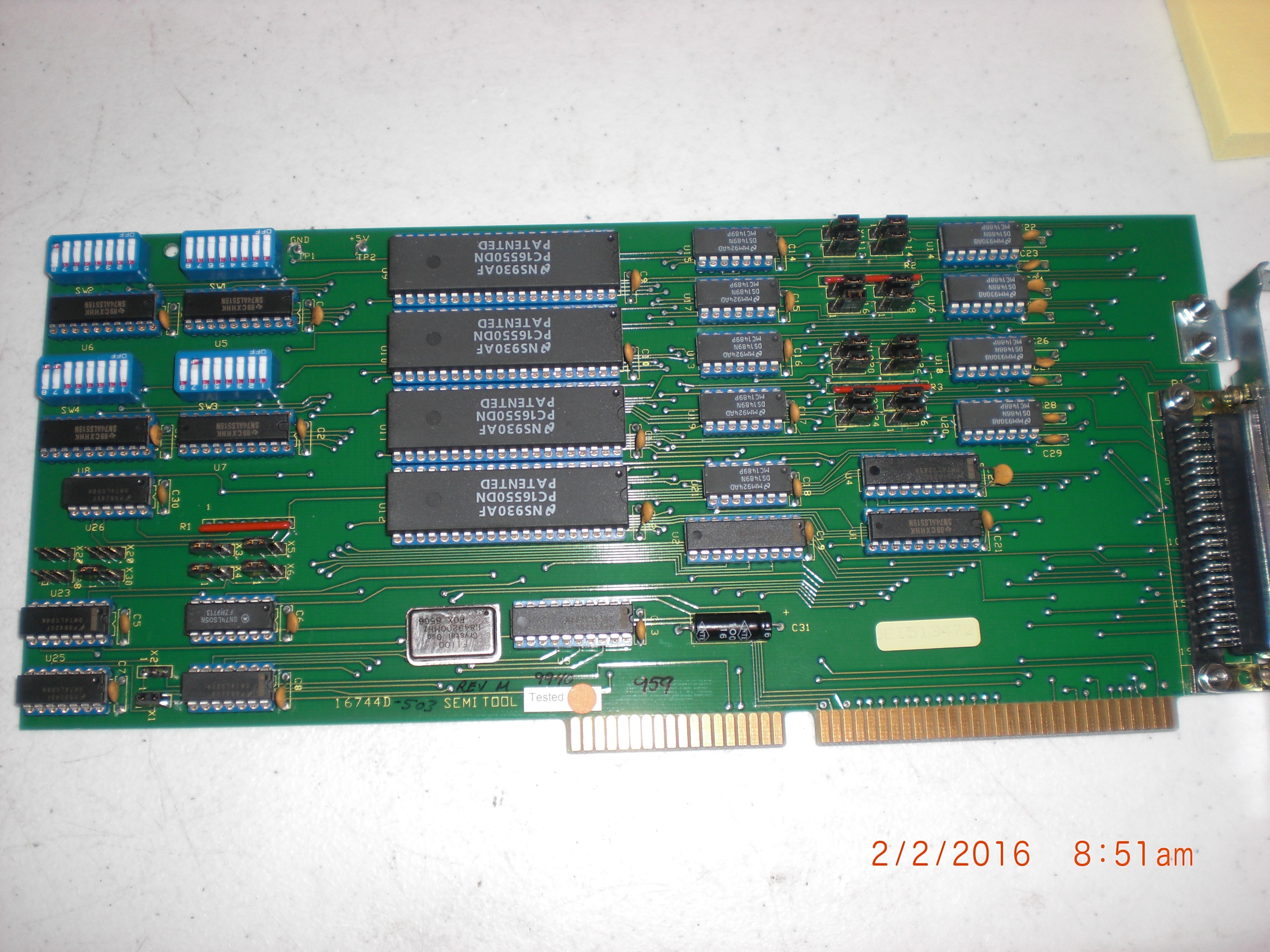 PCB SEMITOOL  16744D-503  Quad Serial Controller PCB UNTESTED NO RETURN