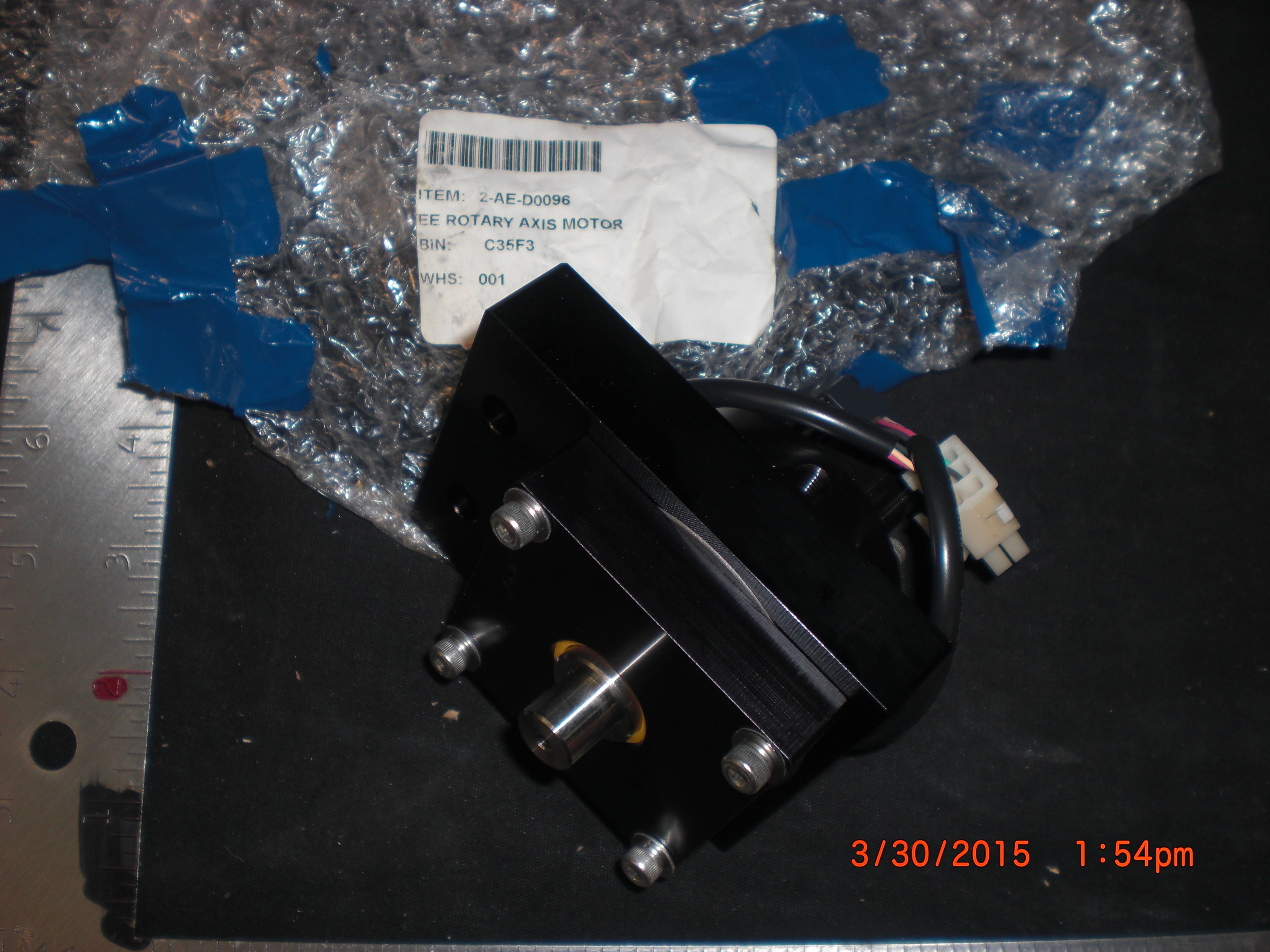 Motor  VEXTA PMM33AH2 Dia Nippon Screen (DNS) 2-AE-D0096 Rotary Axis Motor Assy STEP HI/TORQUE, 0.72DEG/STEP, STEPPING MOTOR