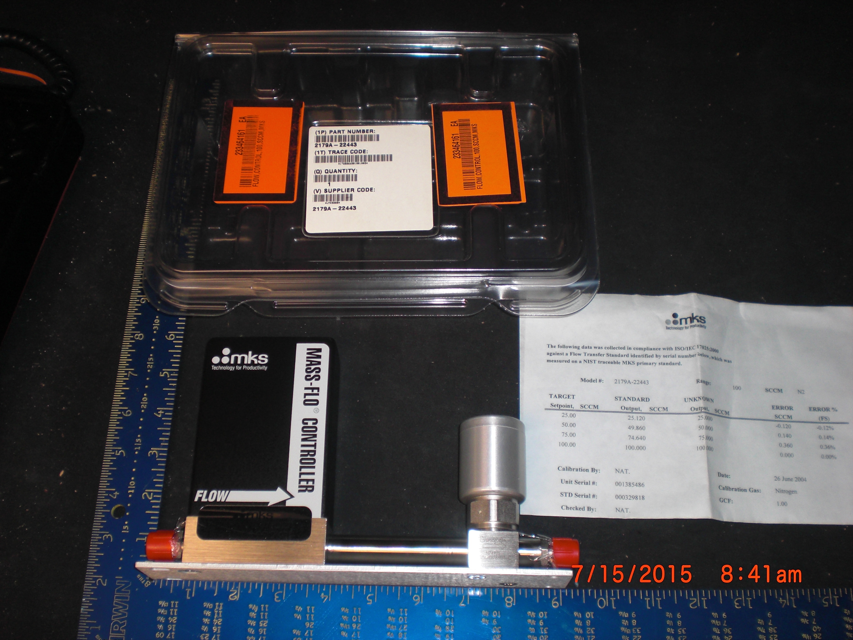 MFC MKS  2179A-22443 100SCCM N2
