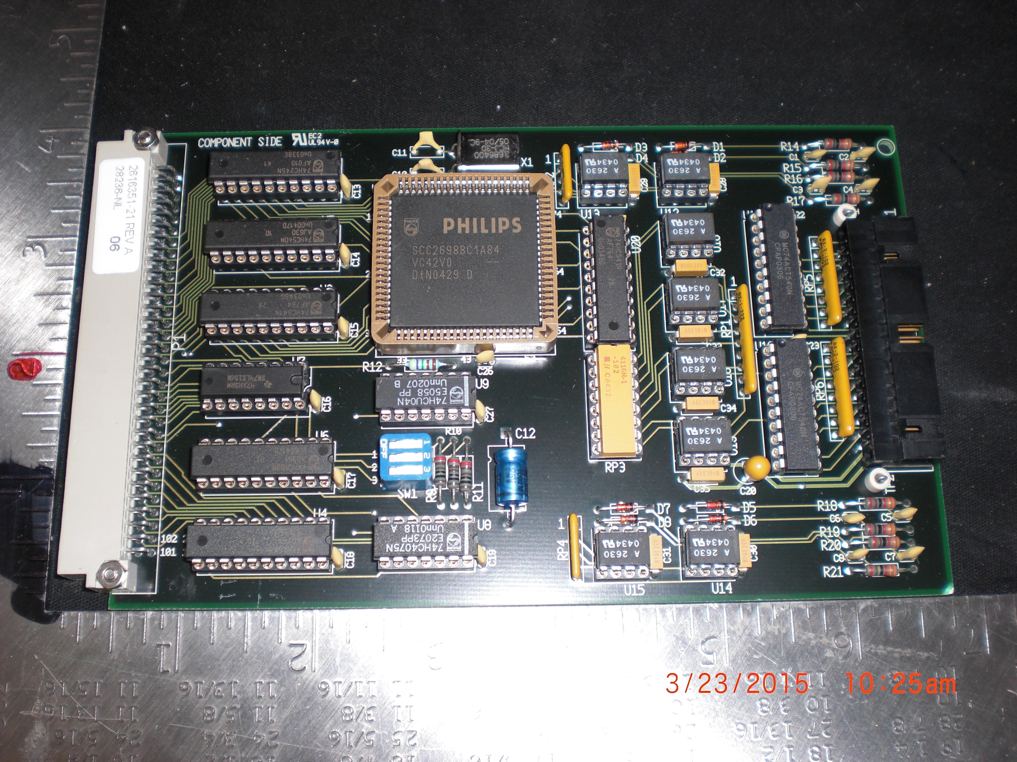 PCB SERV COMM 8-CHANNEL  RU EC2 UL94V-0 ASM 2616351-21