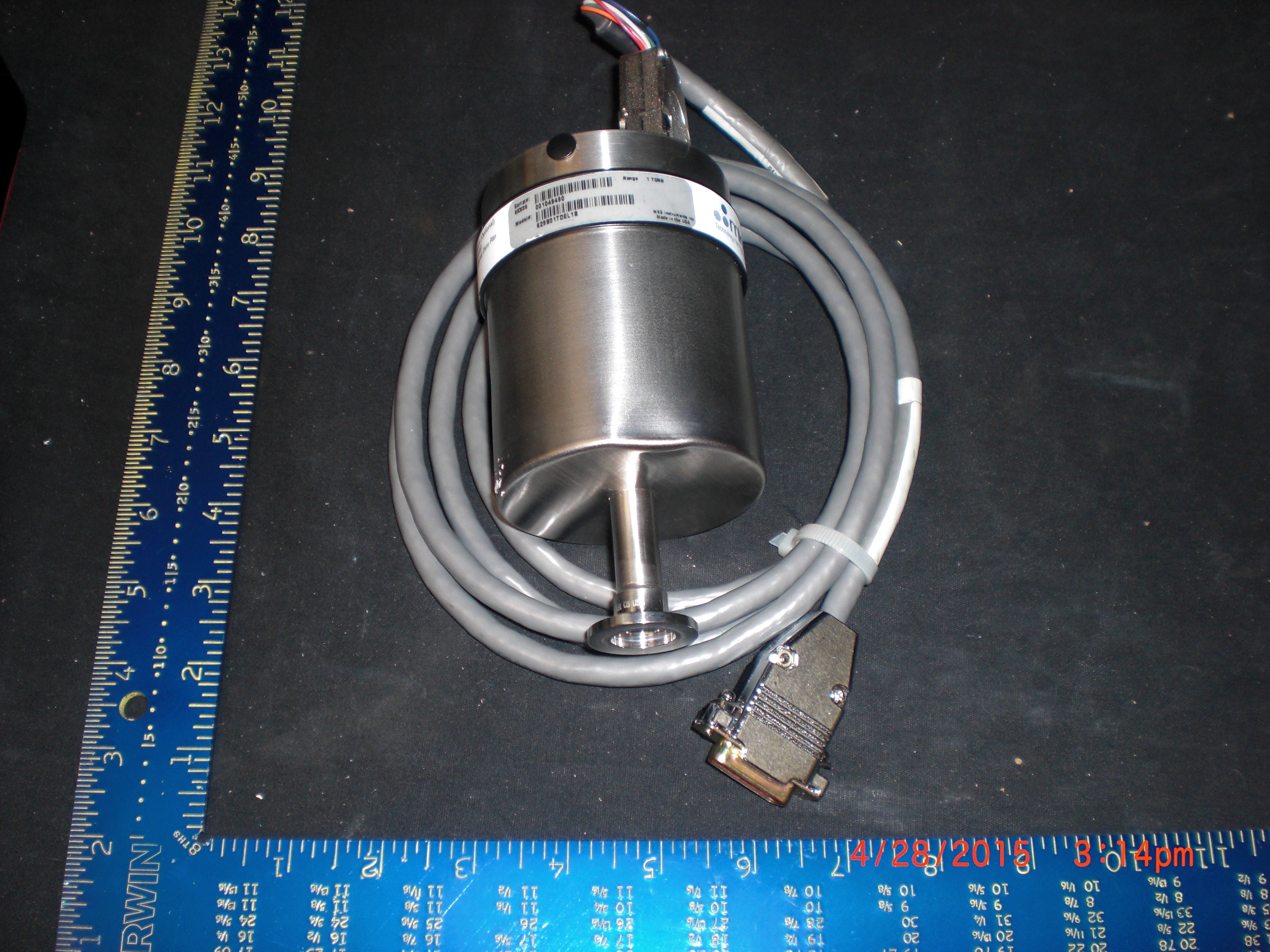 Baratron CAPACITANCE MANOMETER 1 Torr MKS 629B01TDEL1B  LAM 263-21247-00 