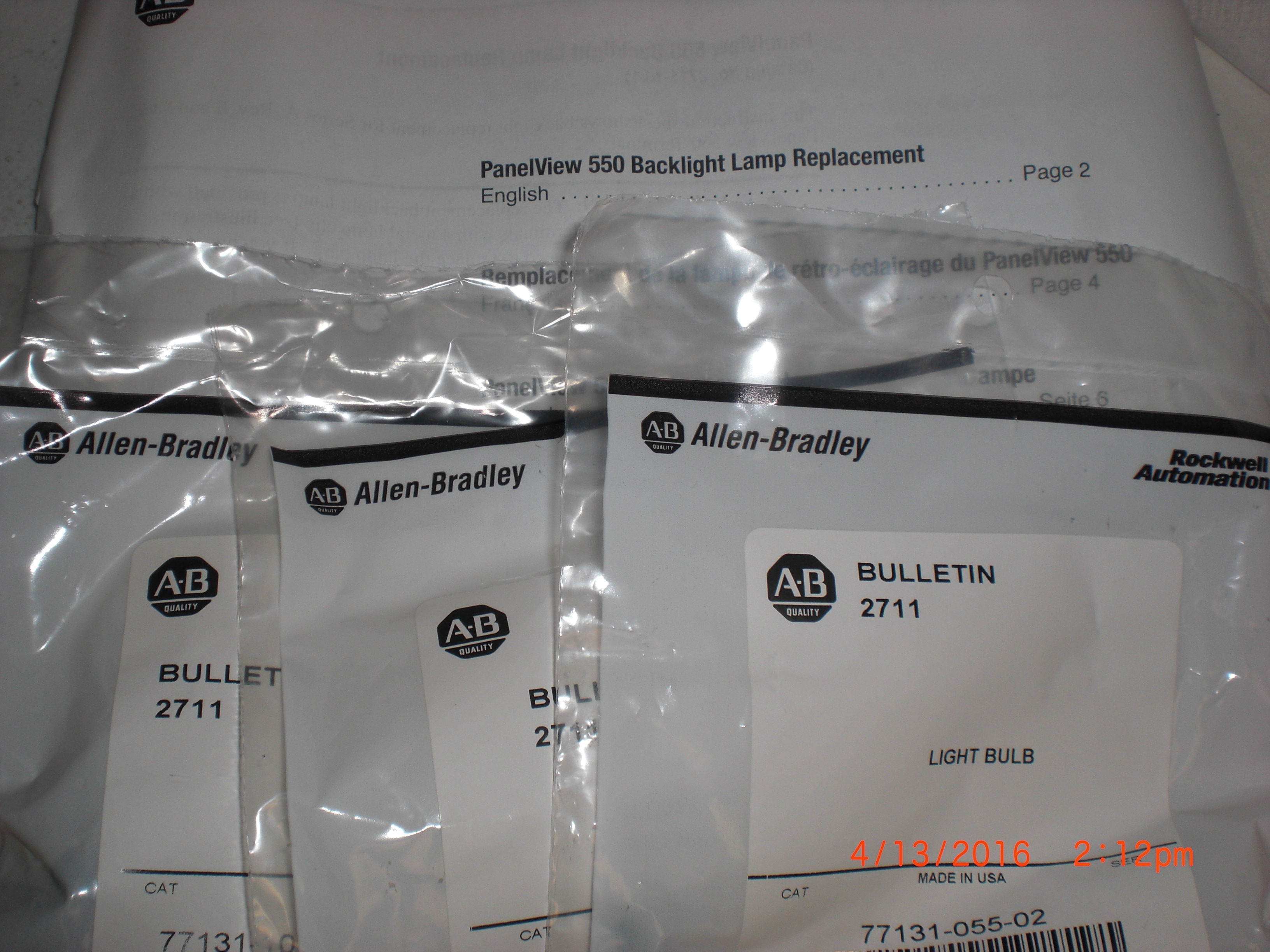 Lamp ALLEN-BRADLEY 2711-NL1 Panel View Backlight Lamp replacement kit