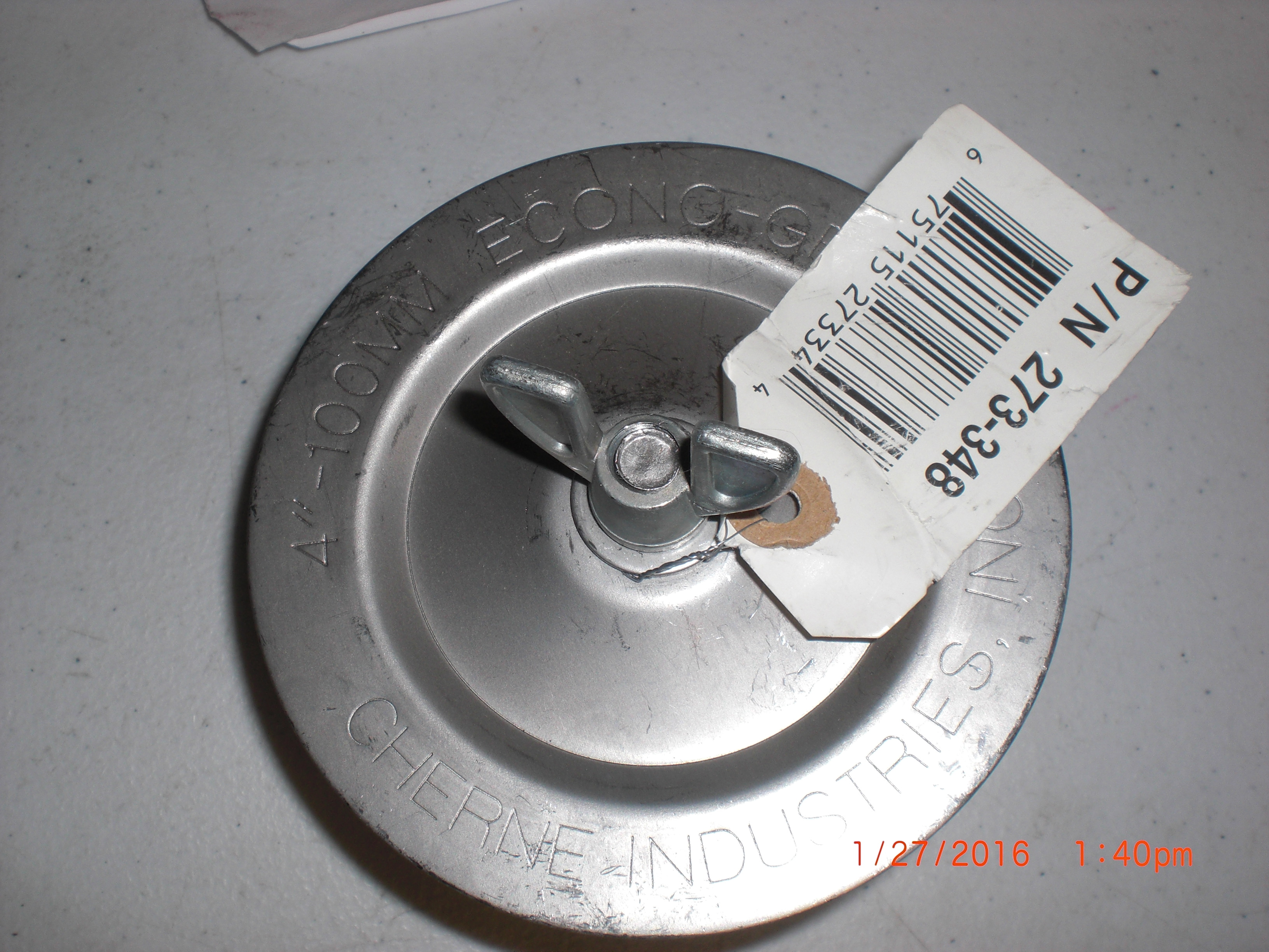 Pipe Econ-O-Grip Plug 4in - 100mm Test Plug CHERNE Industrial 273-348 