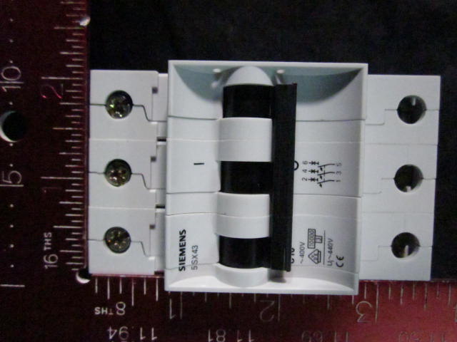 Electrical SIEMENS 5SX43 Circuit Breaker 3-POLL (C10) 400V, Ui 440V  