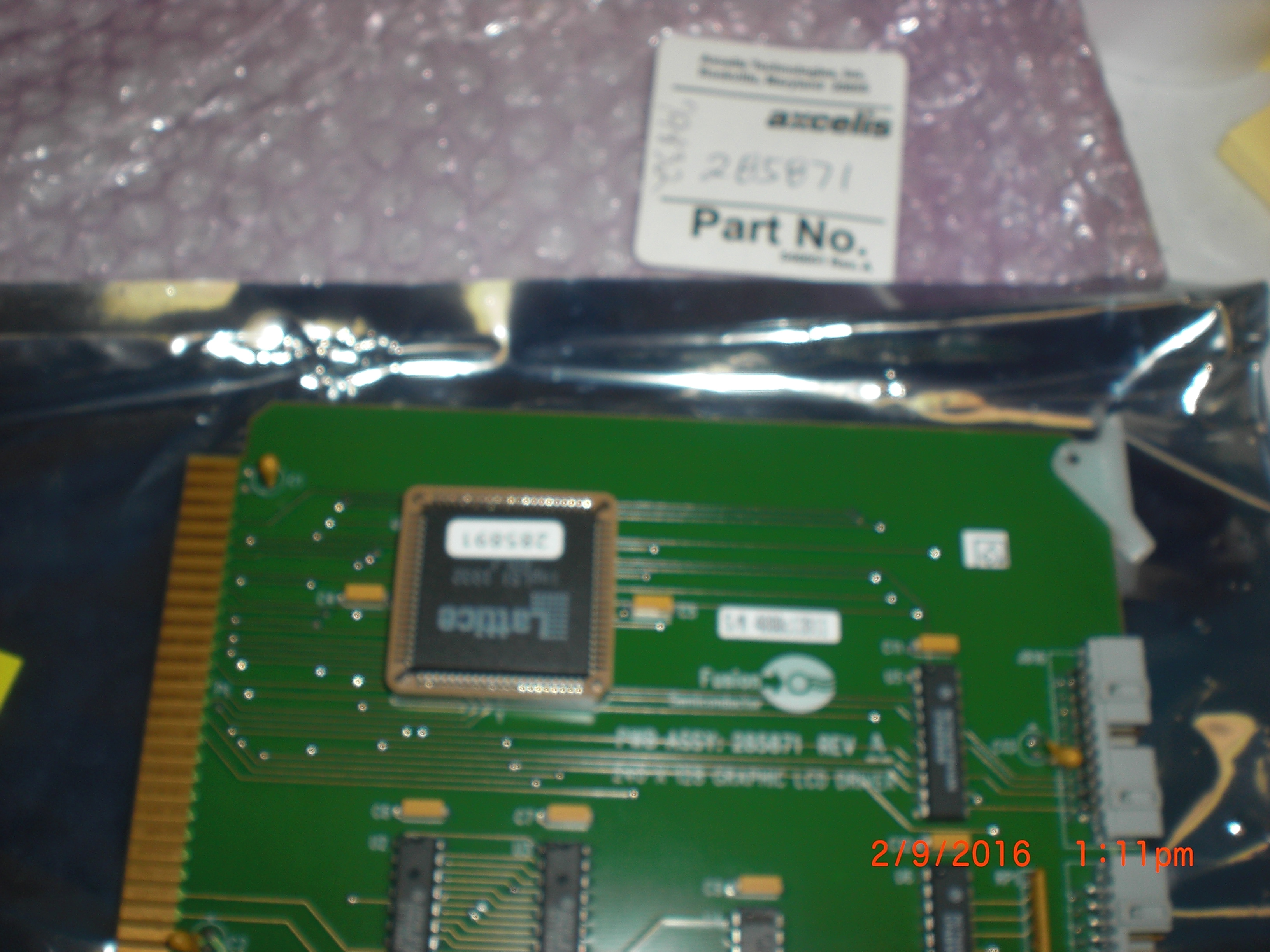 OEM Part AXCELIS - Fusion 285871 240 x 128 Graphic LCD Driver