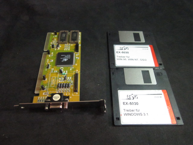 PCB ADVANCED LOGIC INC. 29010256 GRAPHIC CARD with software, AP9707