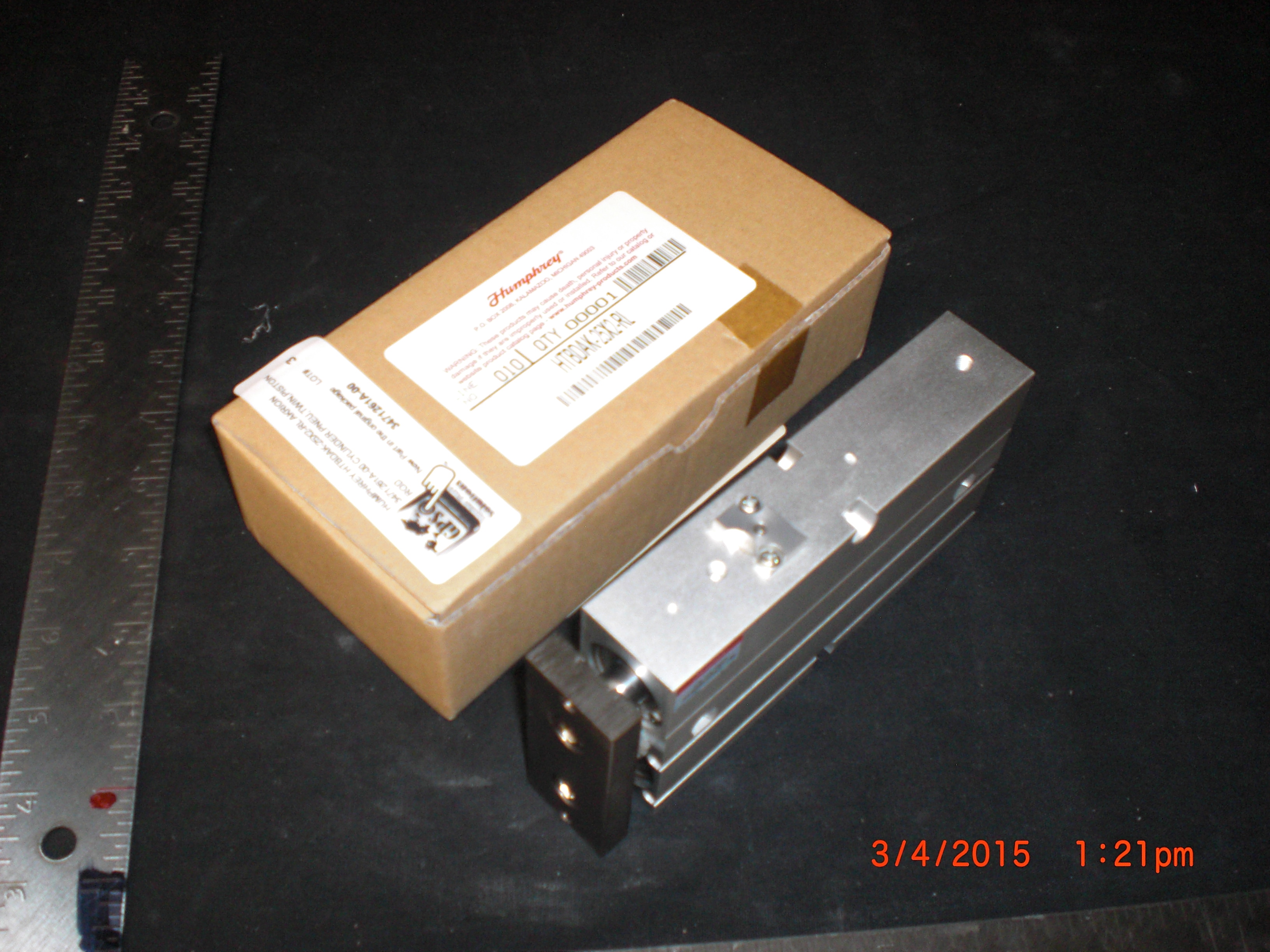 Actuator CYLINDER.PNEU,TWIN,PISTON ROD HUMPHREY HTBDAK-25X2-RL AKRION 3471261A-00 