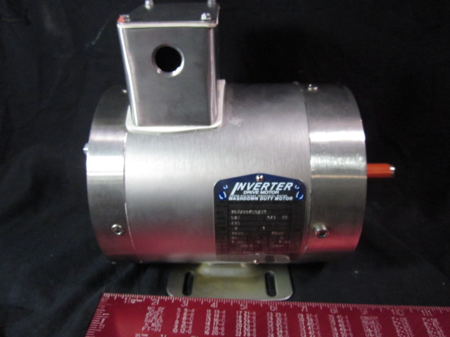 Motor  1/3Hp , 3500 RPM Wash down  Inverter Duty SS  BALDOR 35Q255R05261 