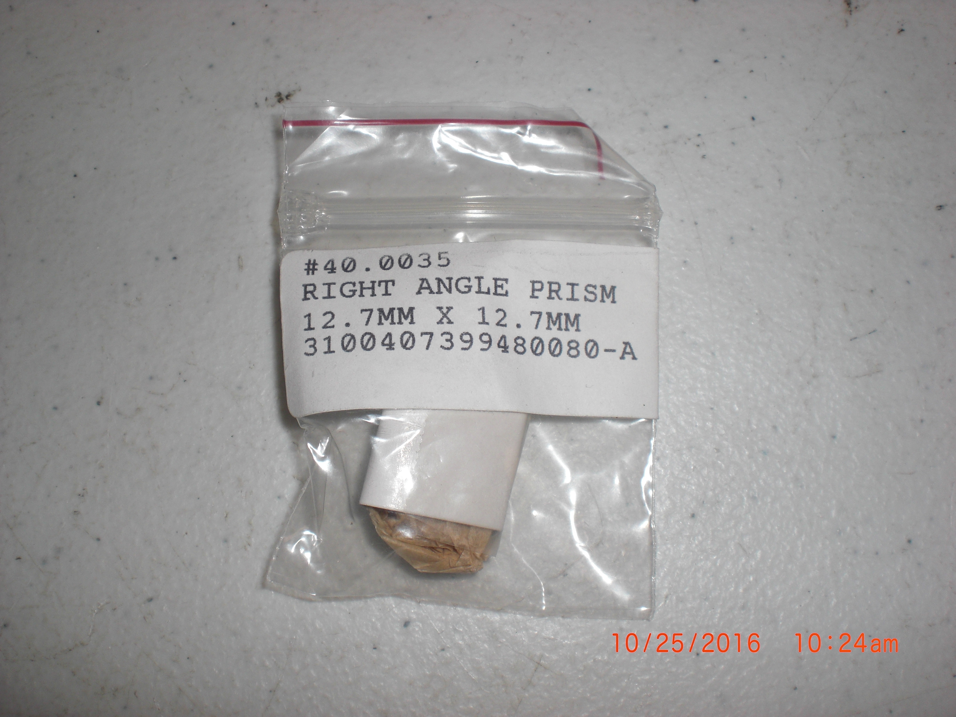Laser   PRISM Right Angle 12.7mm X 12.7mm ROLYN OPTICS 40.0035  