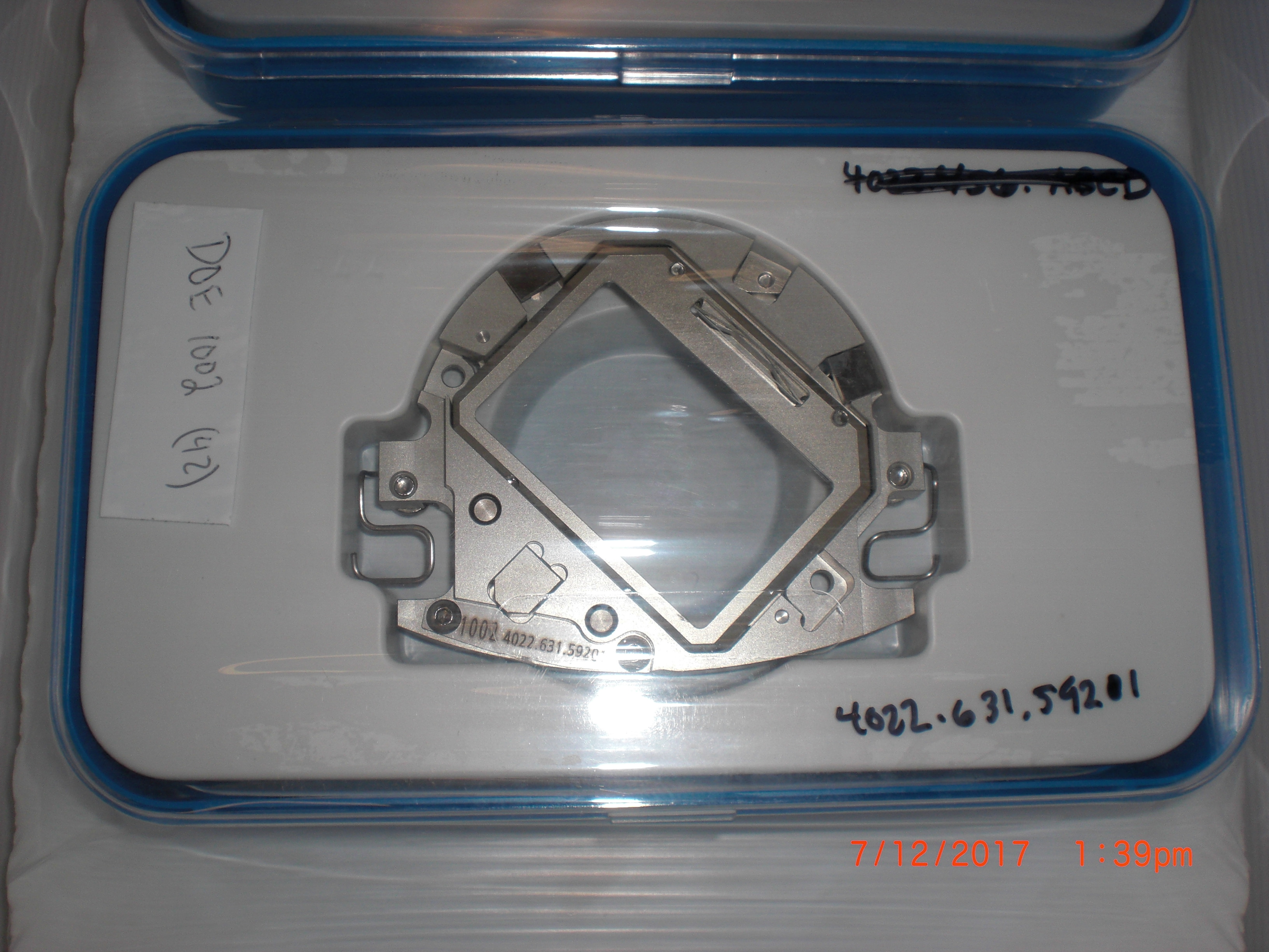 OEM Part ASML 4022.631.59201 DOE 1002  193nm ADE 300mm twinscan