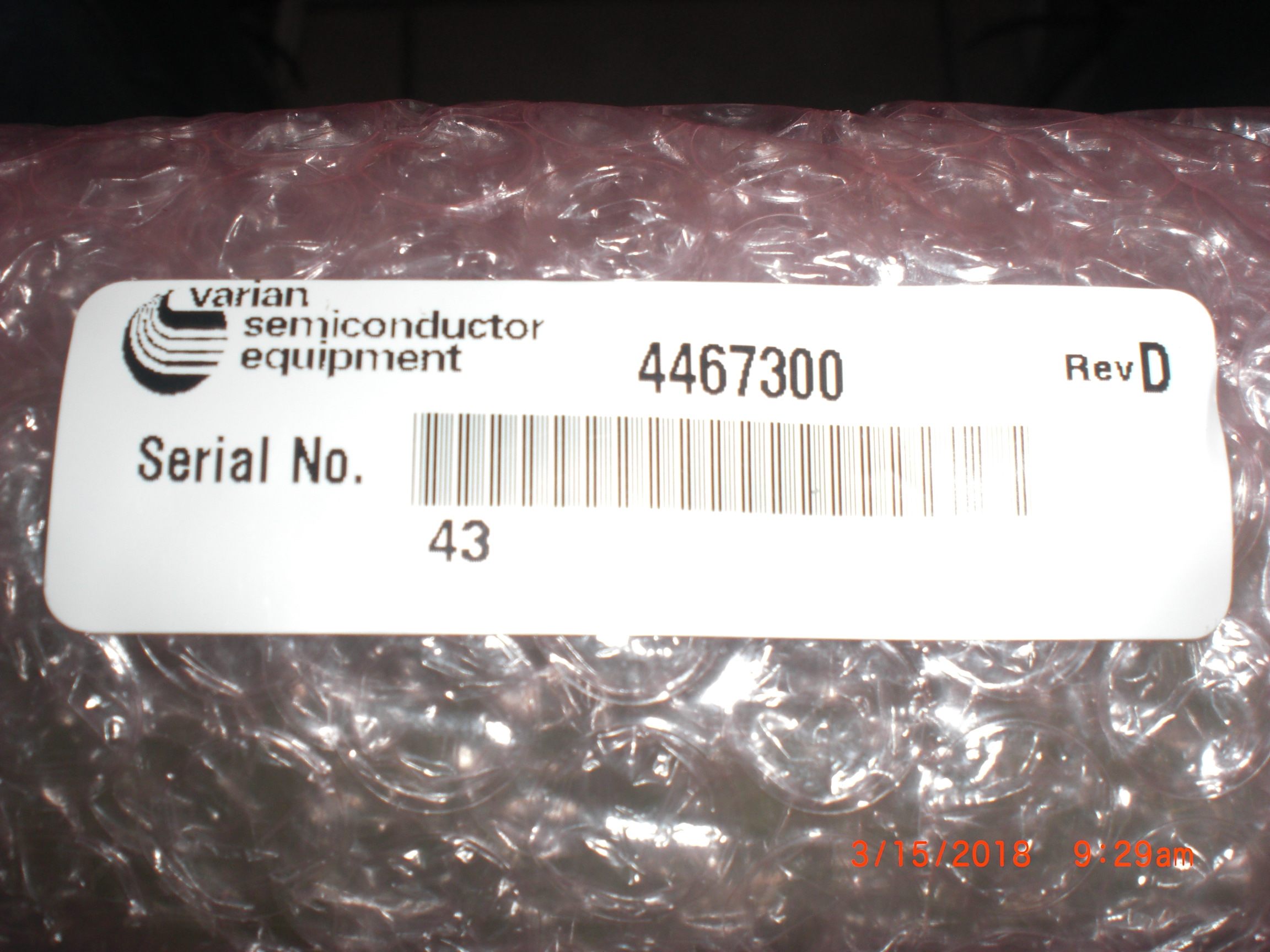 OEM Part VARIAN 4467300 Beam Dump 22