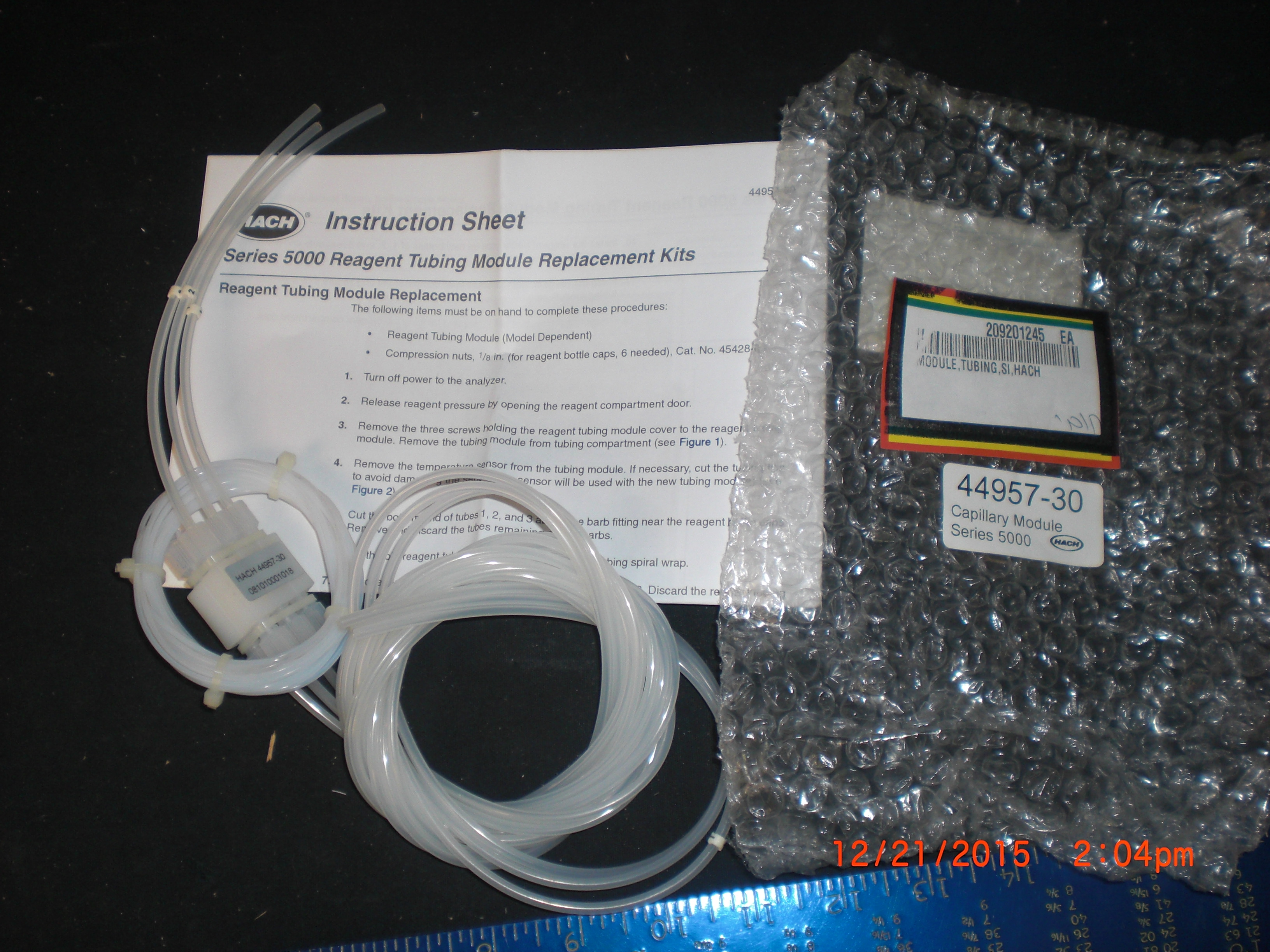 Tubing HACH 4495730 Capillarry Module Series 5000