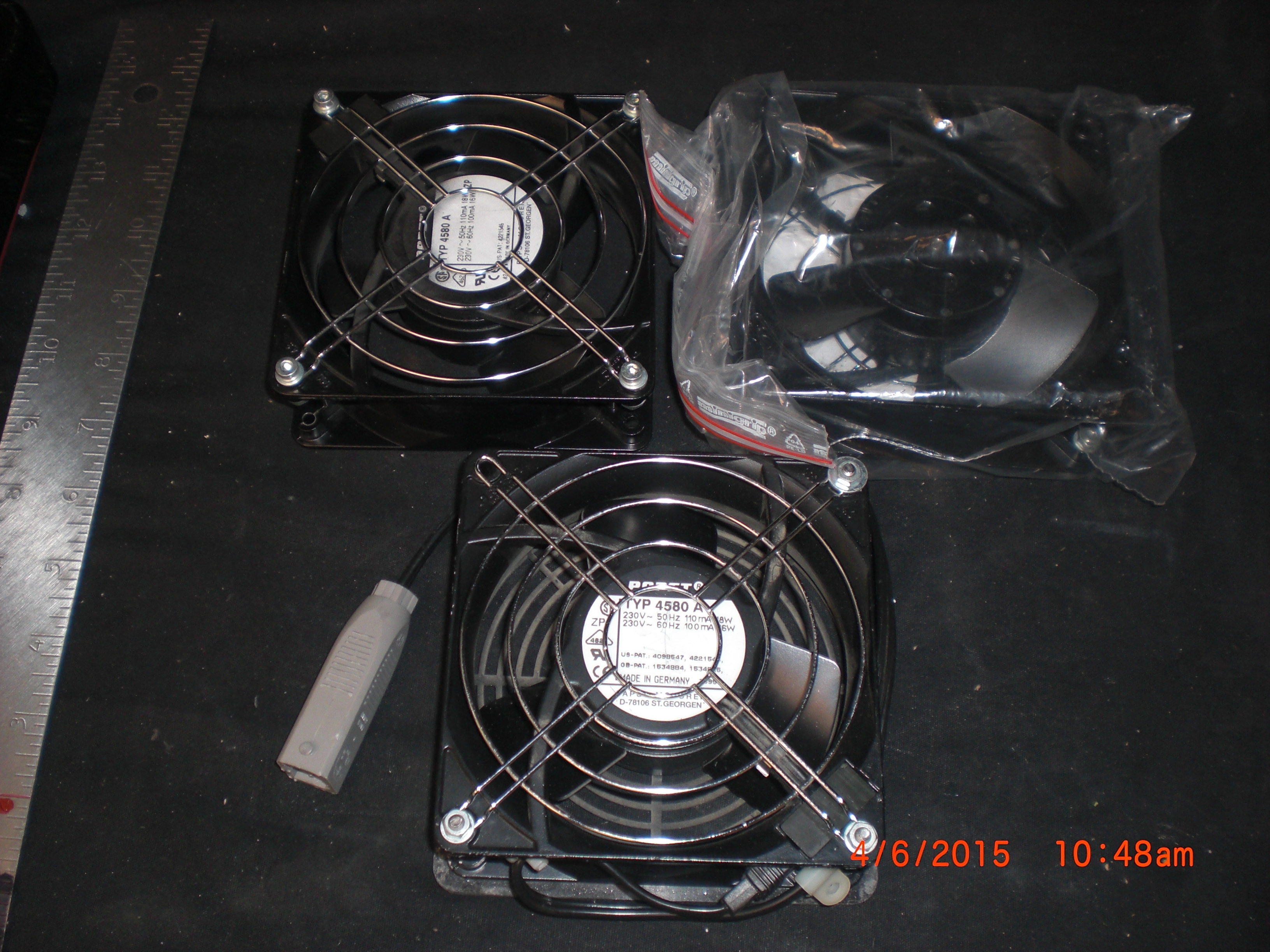 Fan Muffin 230VAC PKG 3 Papst 4580-a 