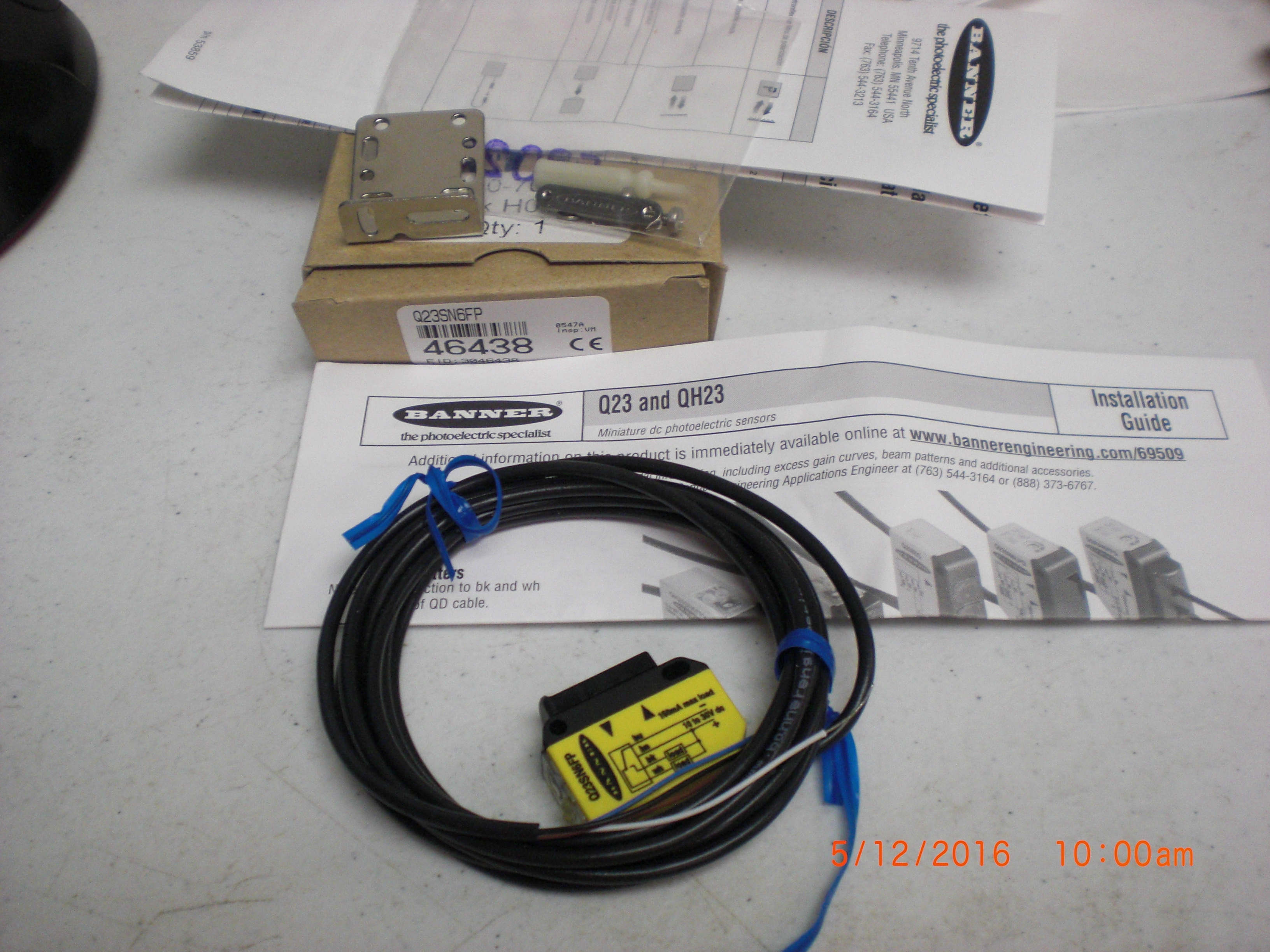 Sensor BANNER  46438 Q23SN6FP Miniature Photoelectric sensor