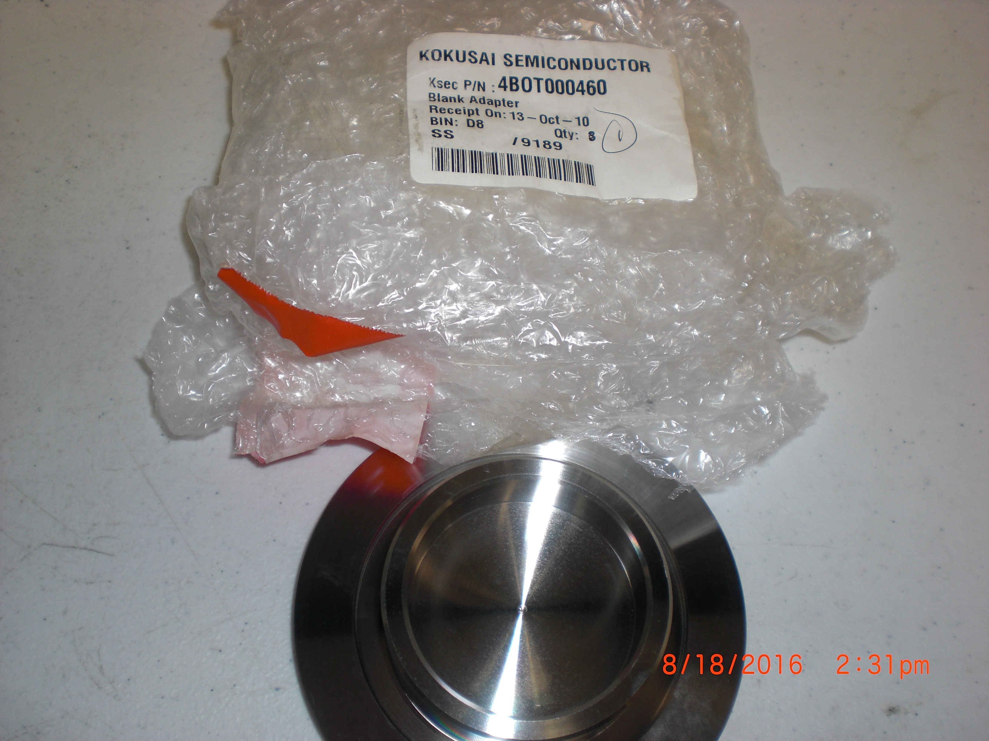 OEM Part KOKUSAI 4B0T000460 Blank Adaptor SS