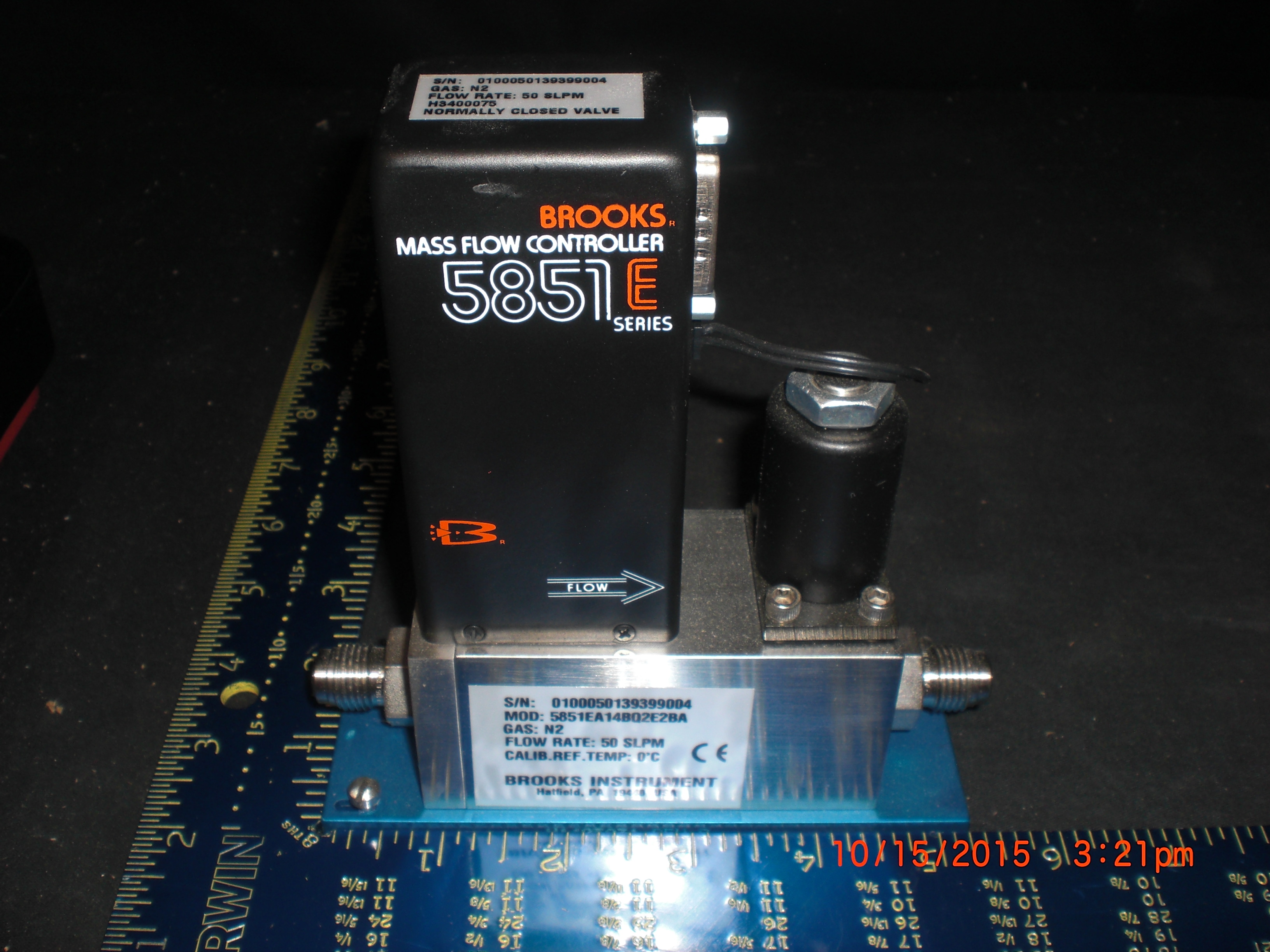 MFC Brooks 5851E-N2-50SLPM 1/4MVCR