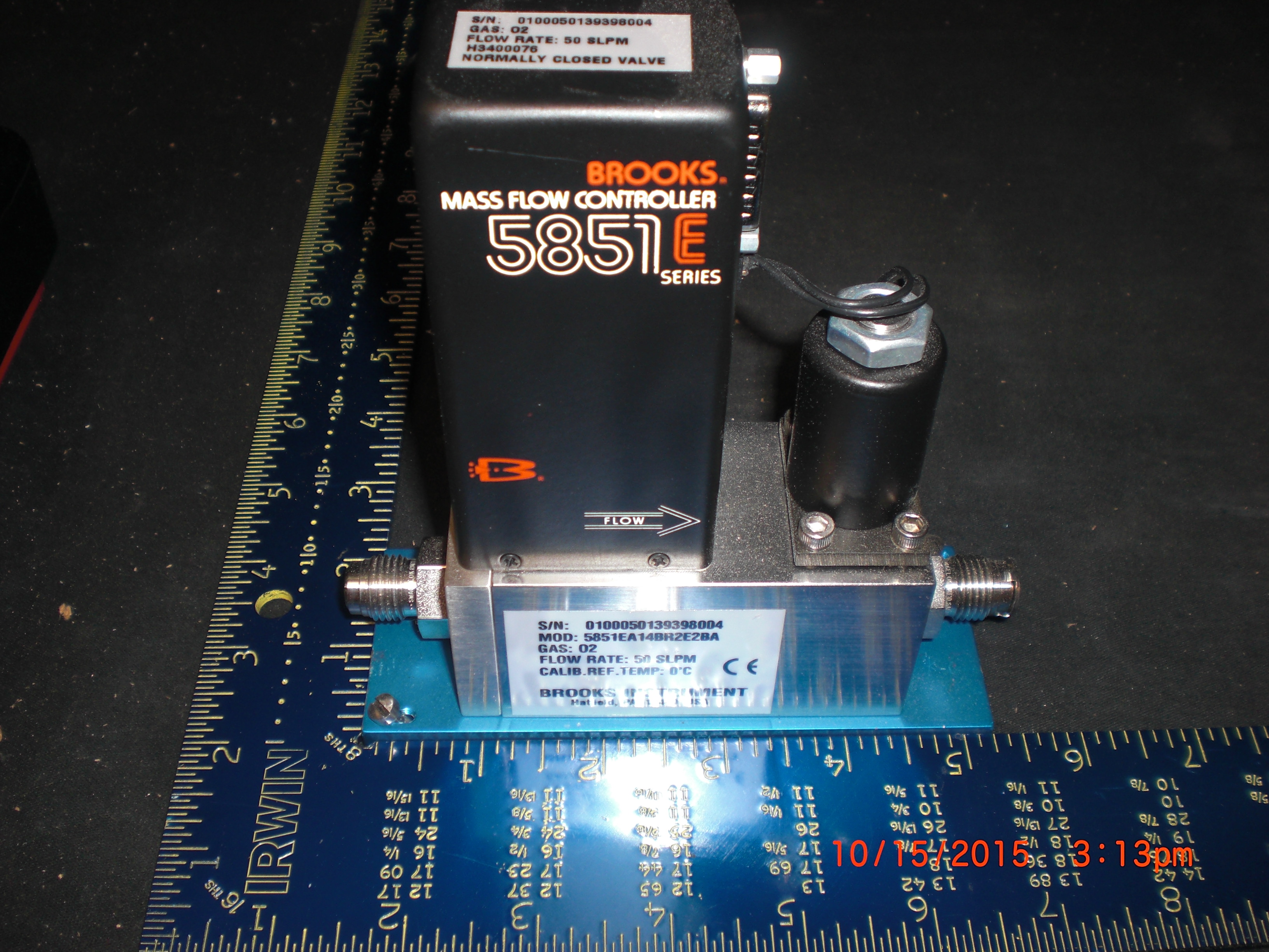 MFC Brooks 5851E-O2-50SLPM 1/4MVCR