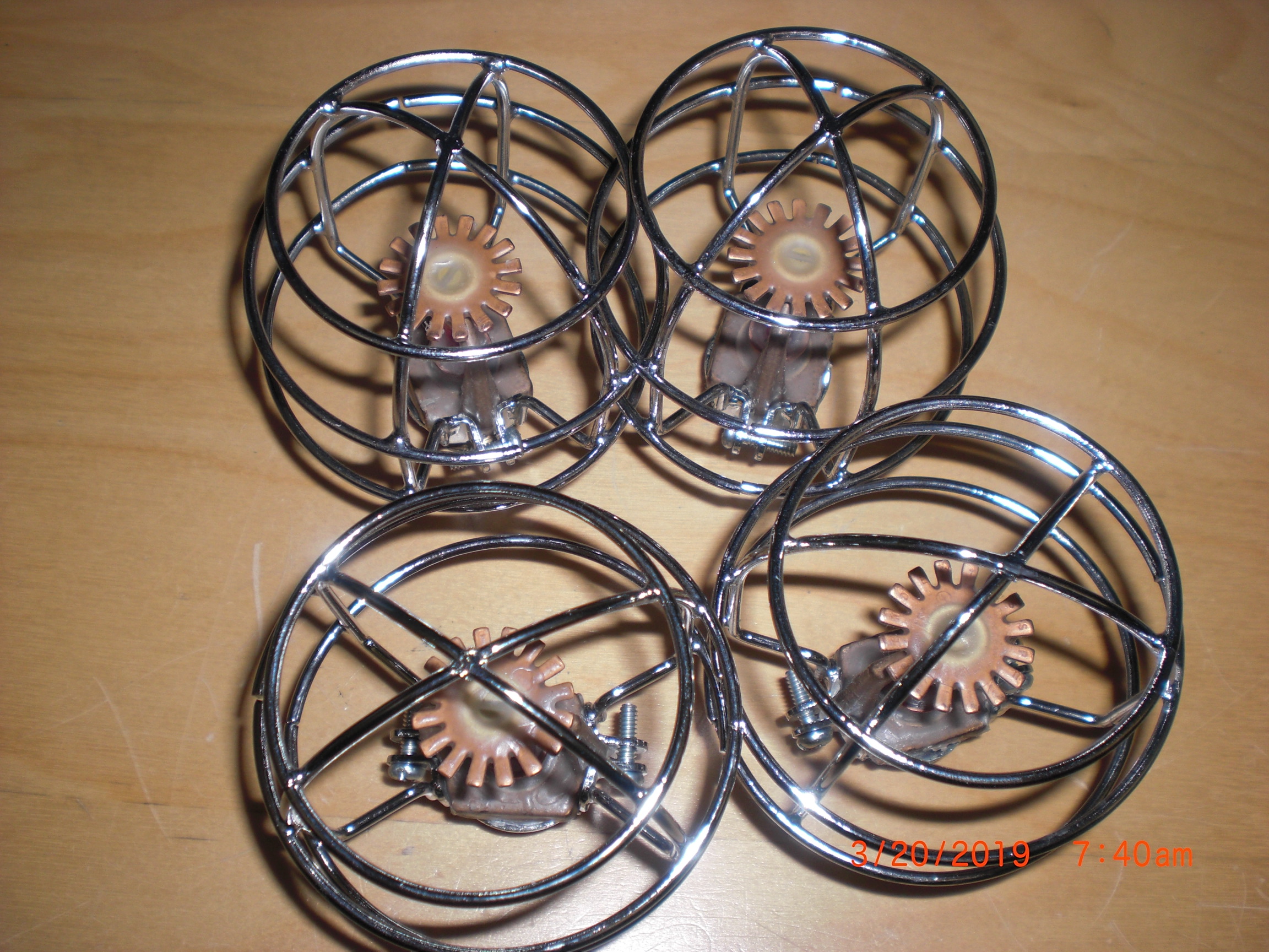 58A GRINNELL 58A Fire sprinkler head with guard PKG 4