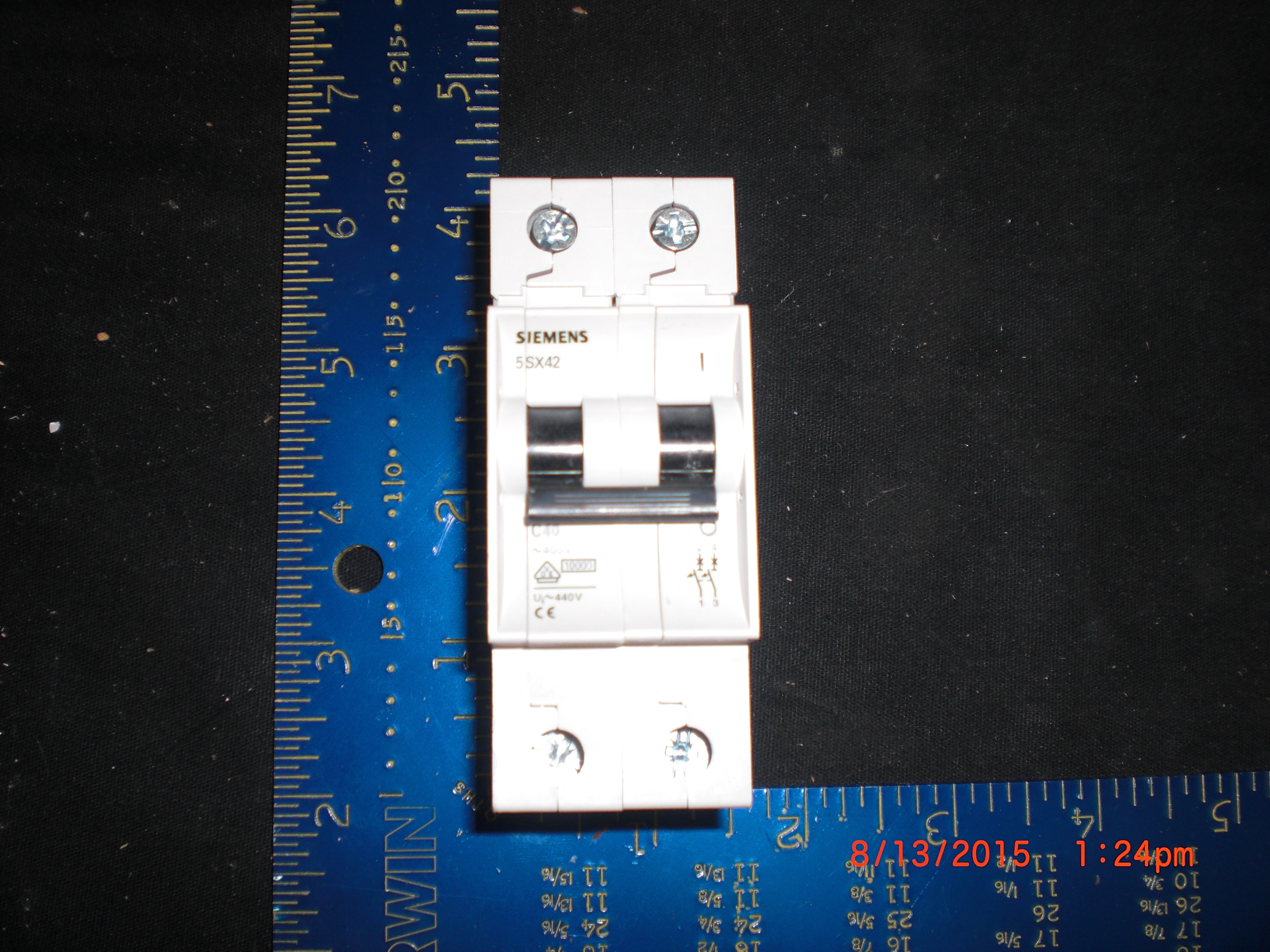 Electrical SIEMENS 5SX42 Circuit Breaker 2 pole C40 400V 