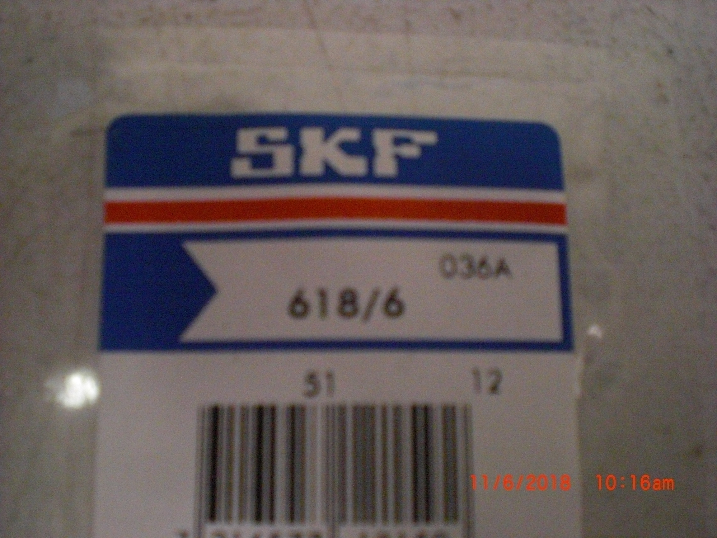 Подшипник 618 6