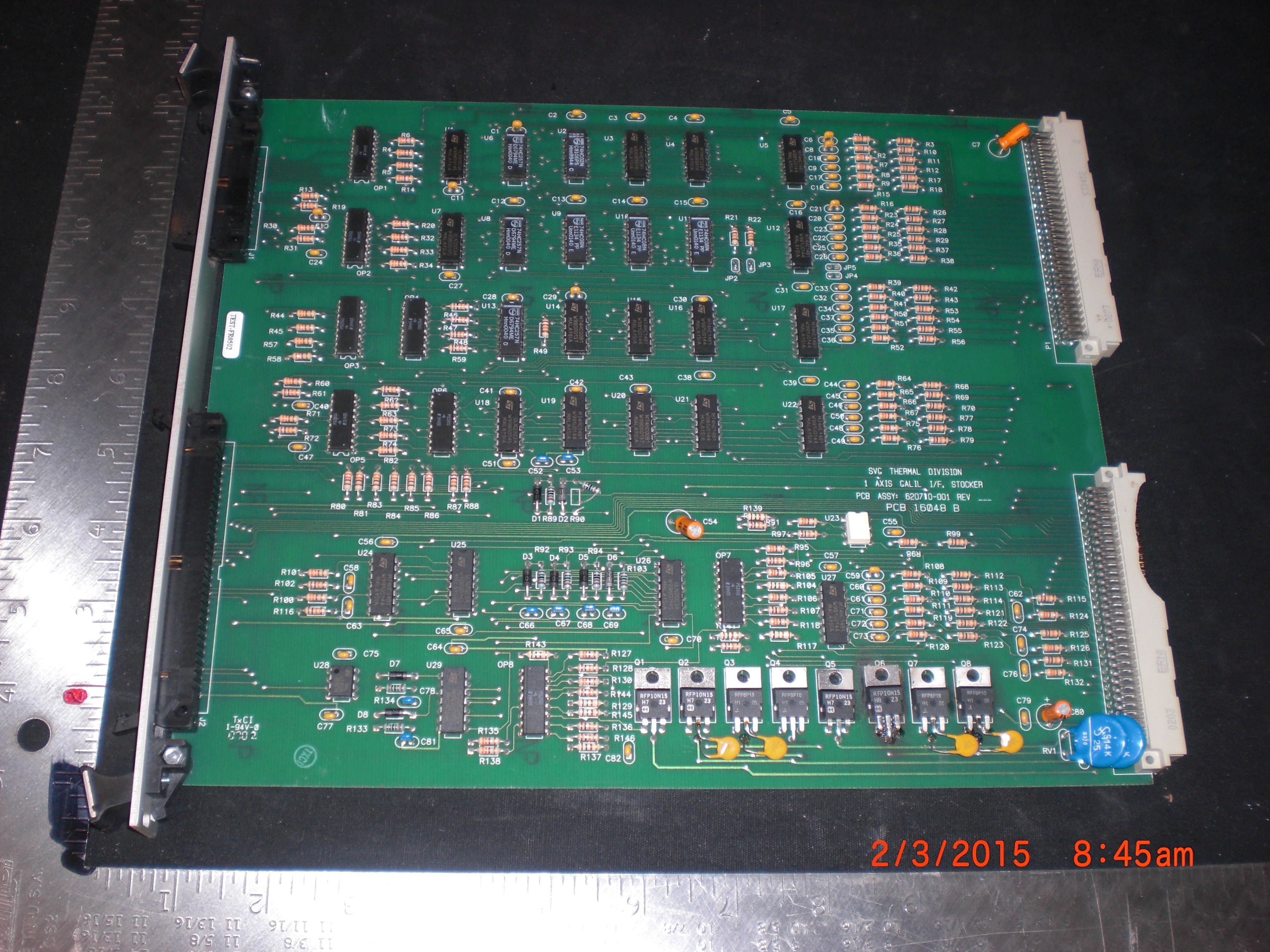 PCB  1 AXIS GALIL I/F STOCKER VME SVG THERMCO 620710-001 