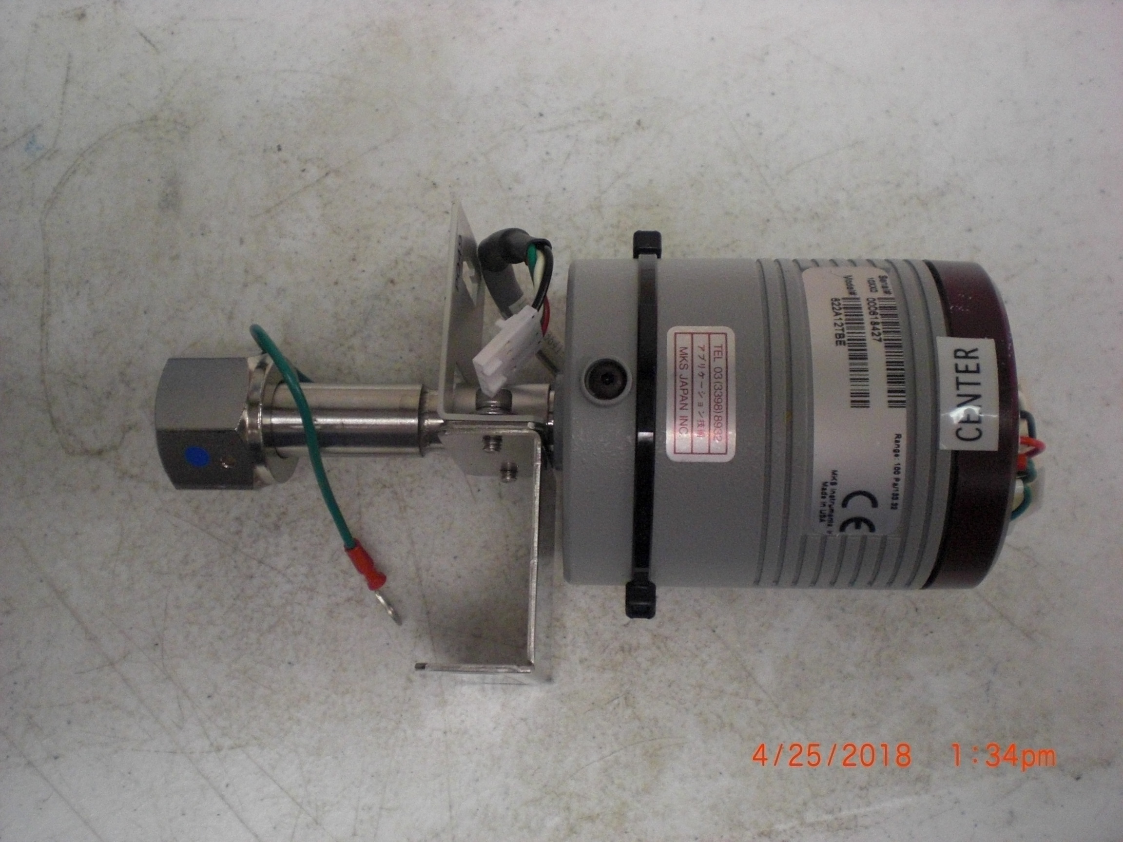 Baratron MKS  622A12TBE Type 622 Pressure Transducer 