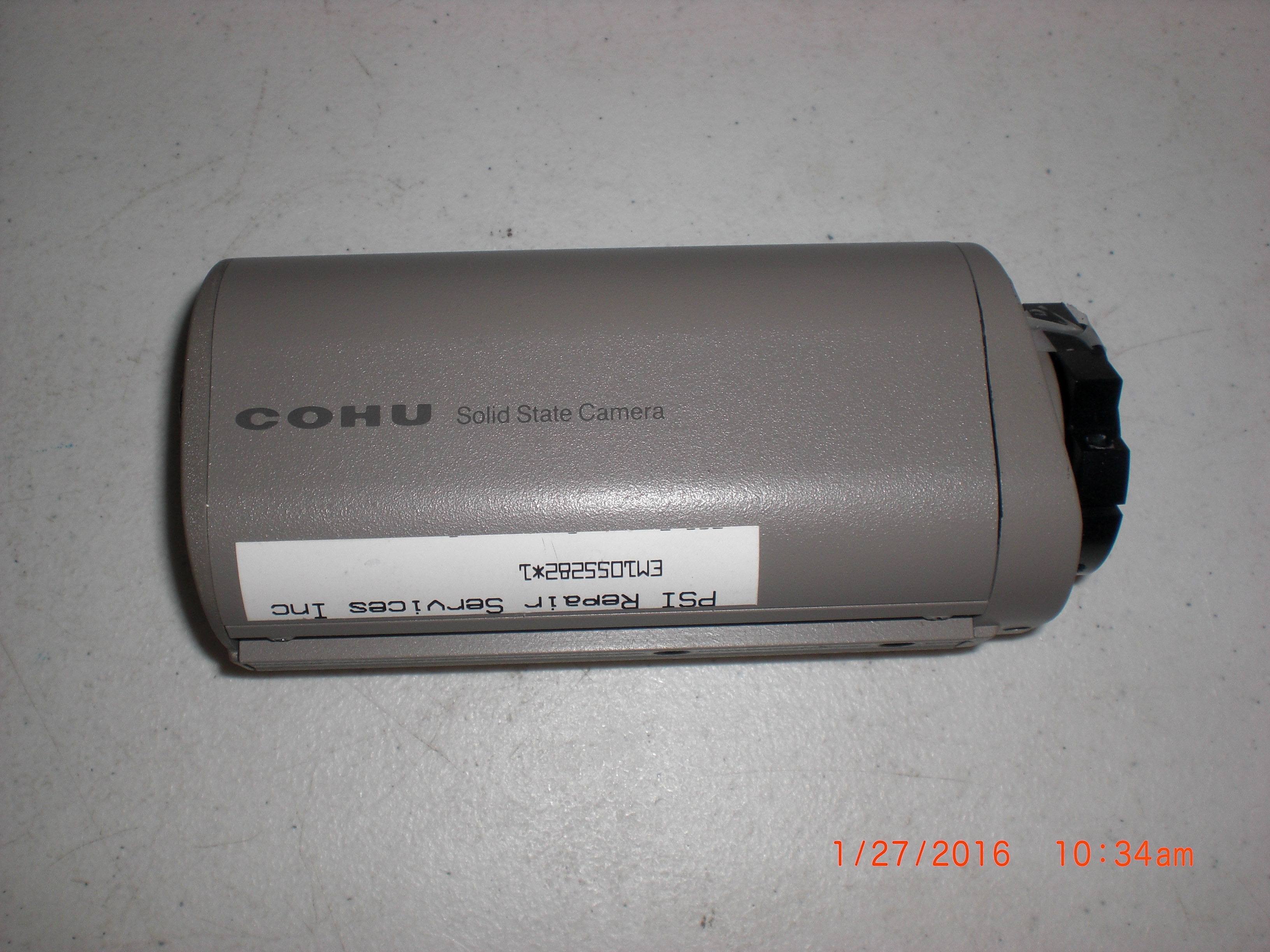 Camera COHU 6312-7001/0000 solid state camera used KLA-Tencor 720-450024-00 Optics Assembly