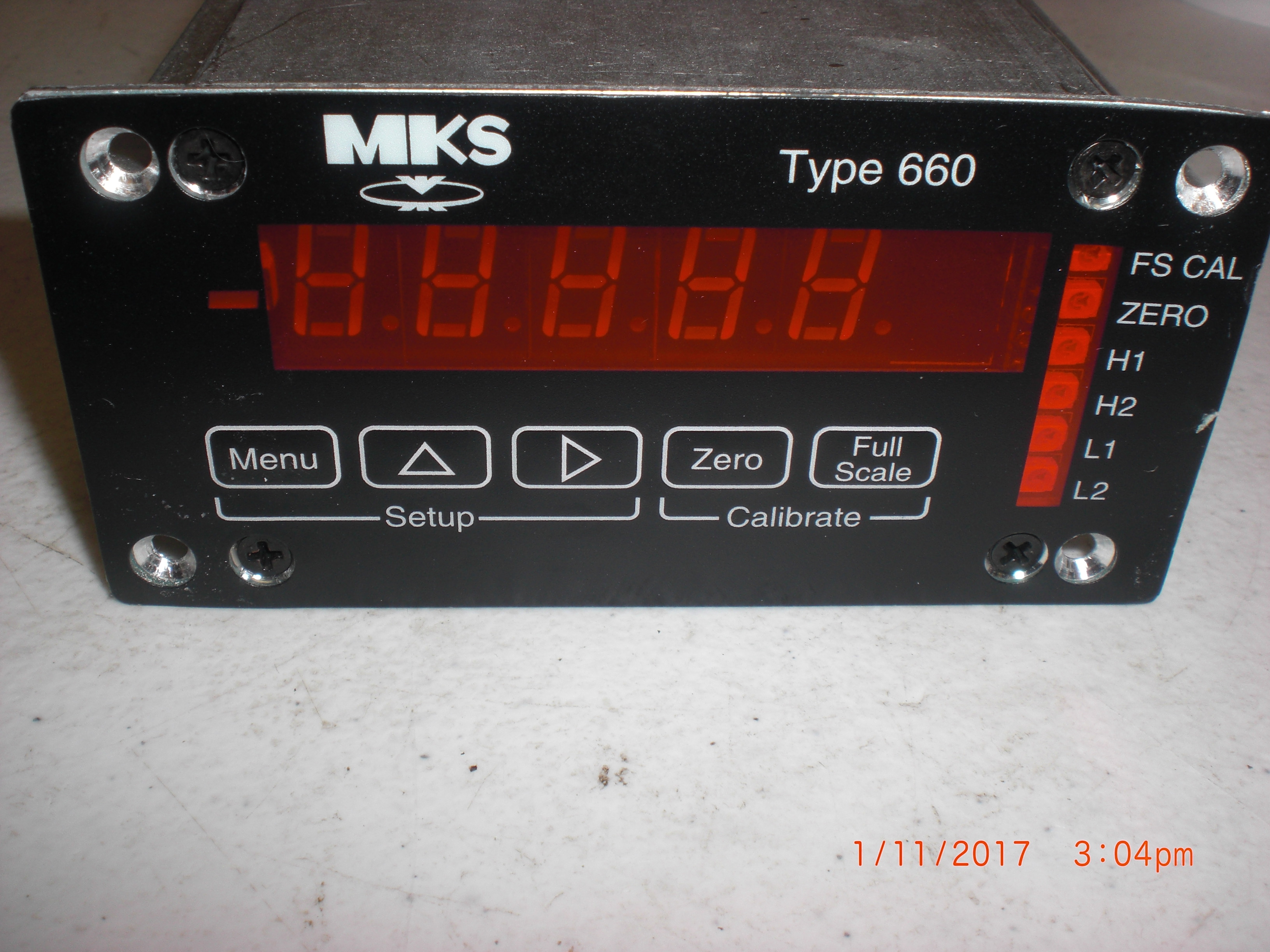 Controller  Manometer Model 660 MKS  660B10 untested