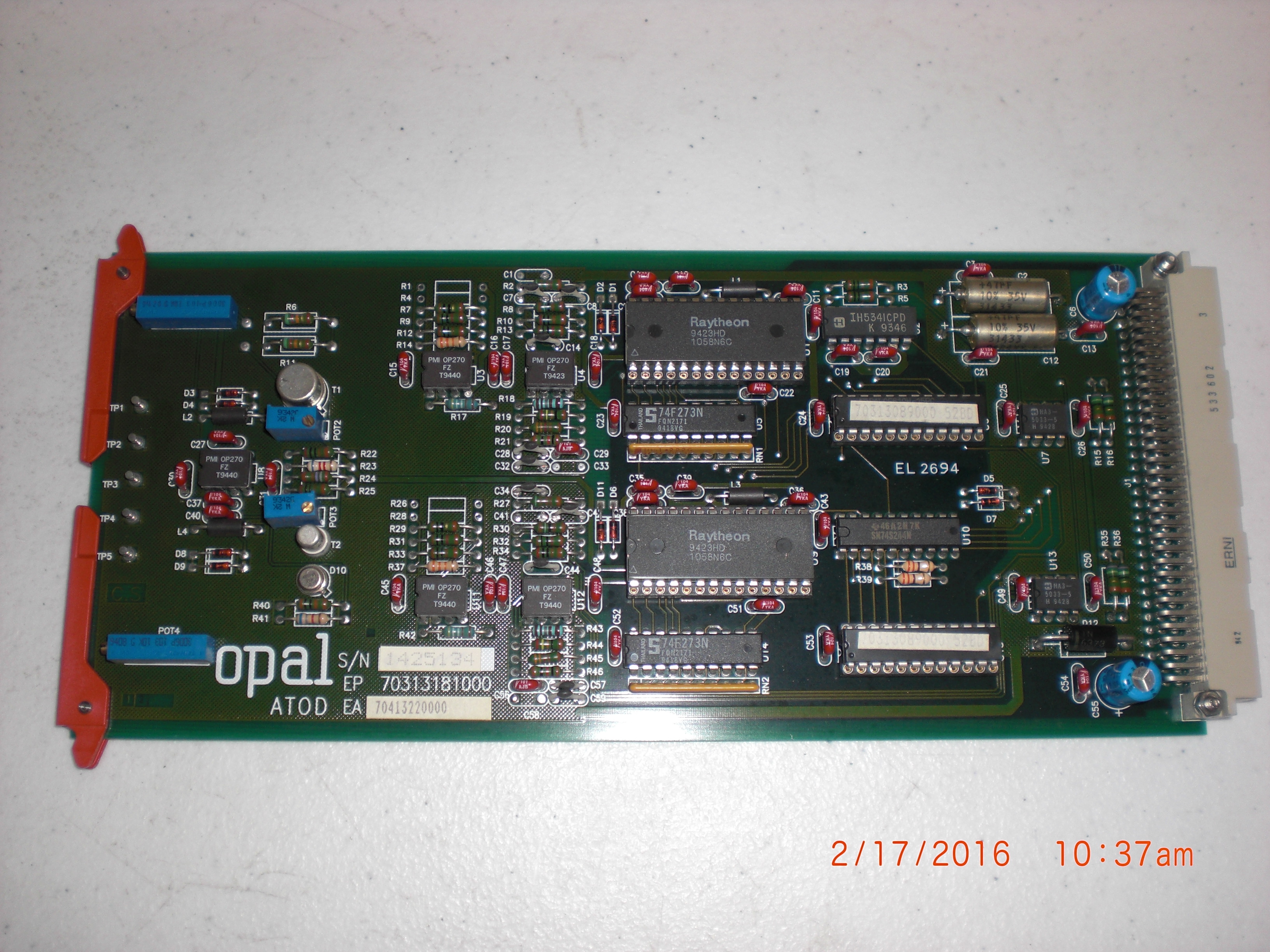 PCB Scanner D/A Board  Opal /AMAT 7041322000