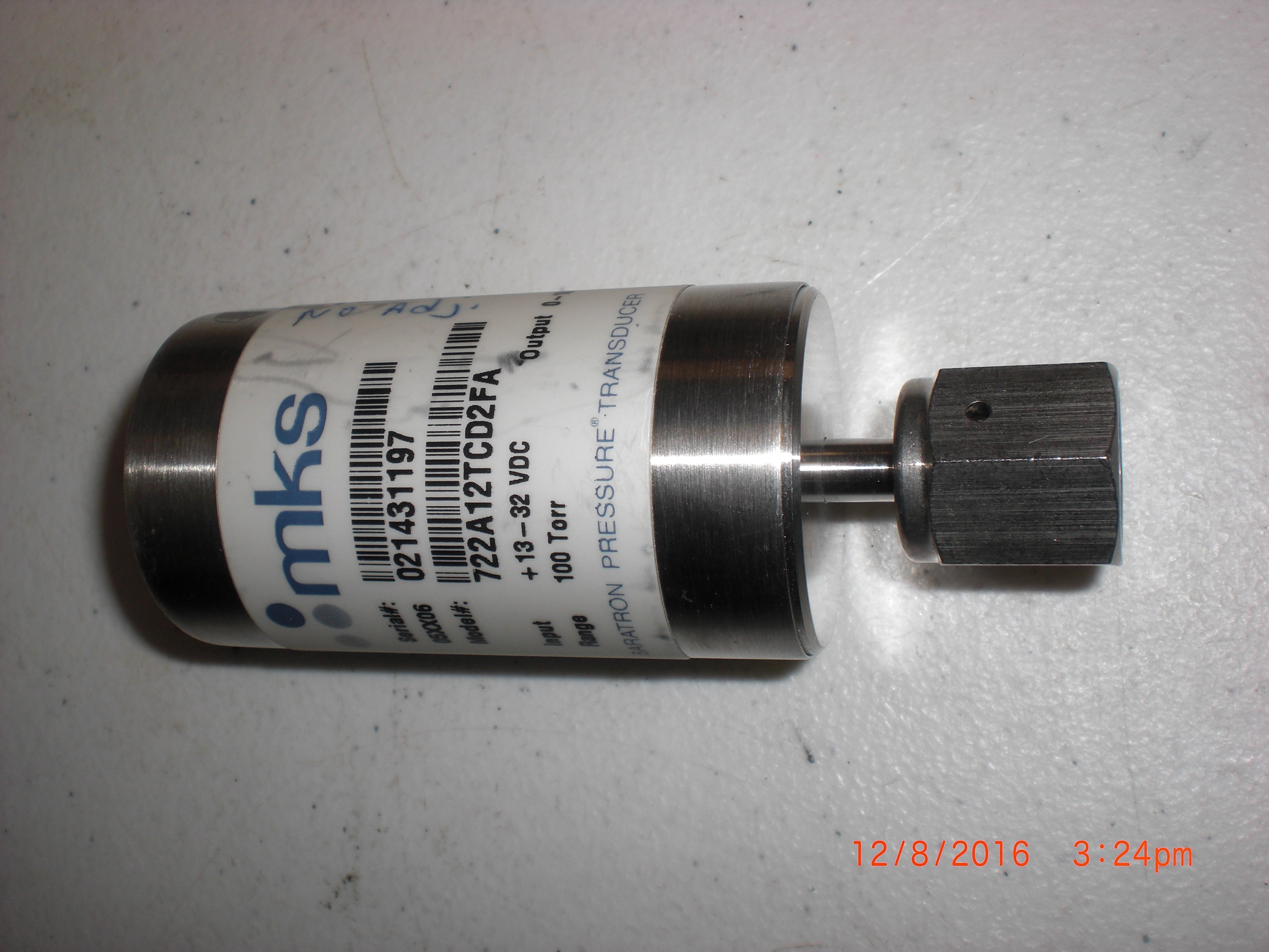 Transducer  Pressure  not working core MKS 722A12TCD2FA 