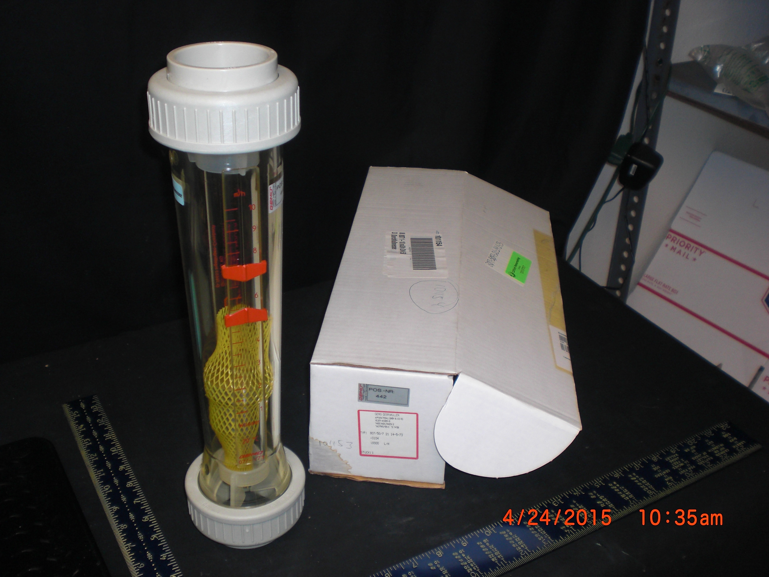 Flowmeter GEMU 807/50/7 Flowmeter 10,000 L/H 21 14-5-73-0104 DN50 PP