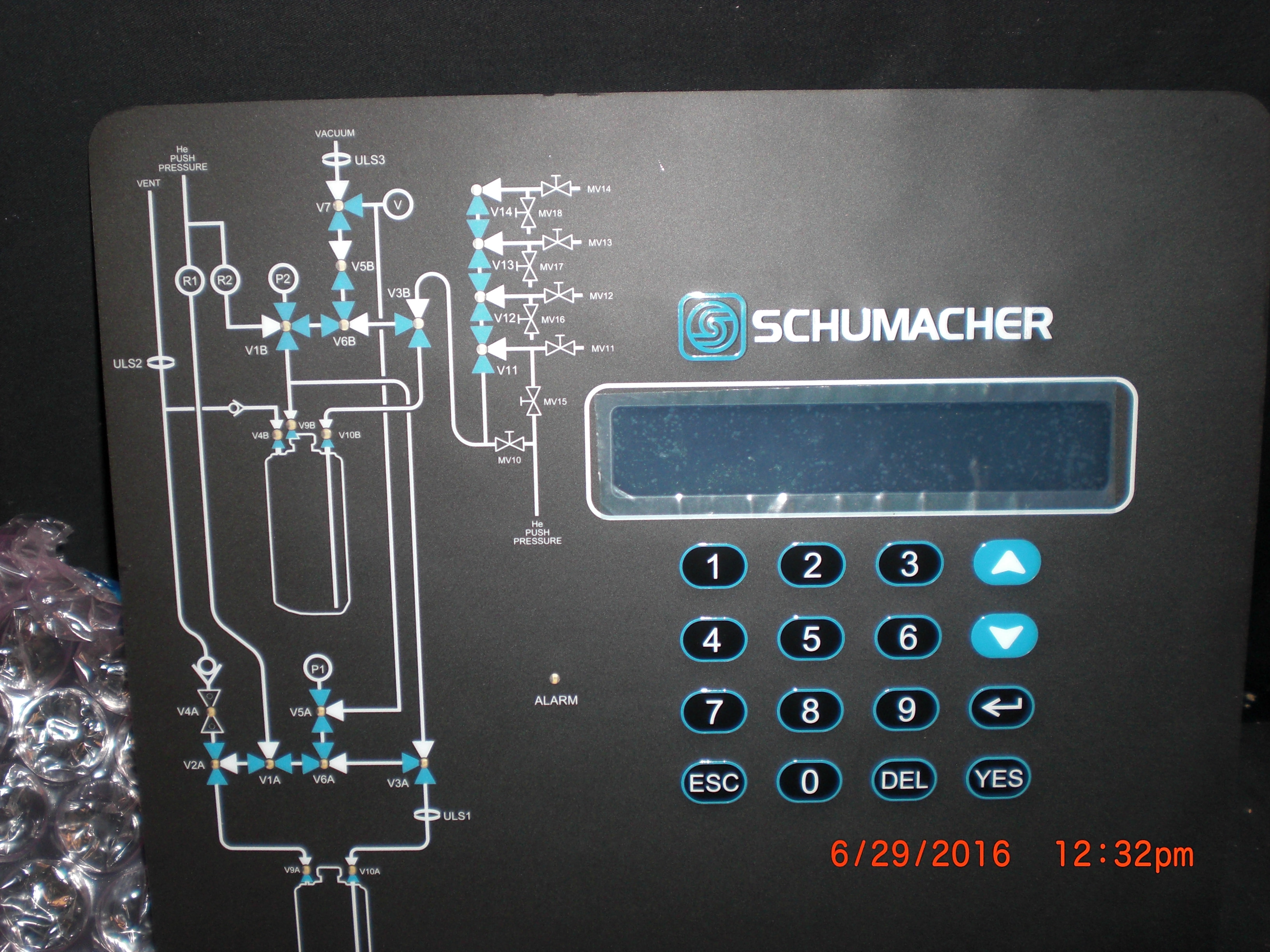 OEM Part SCHUMACHER 839-607759 operator front panel 