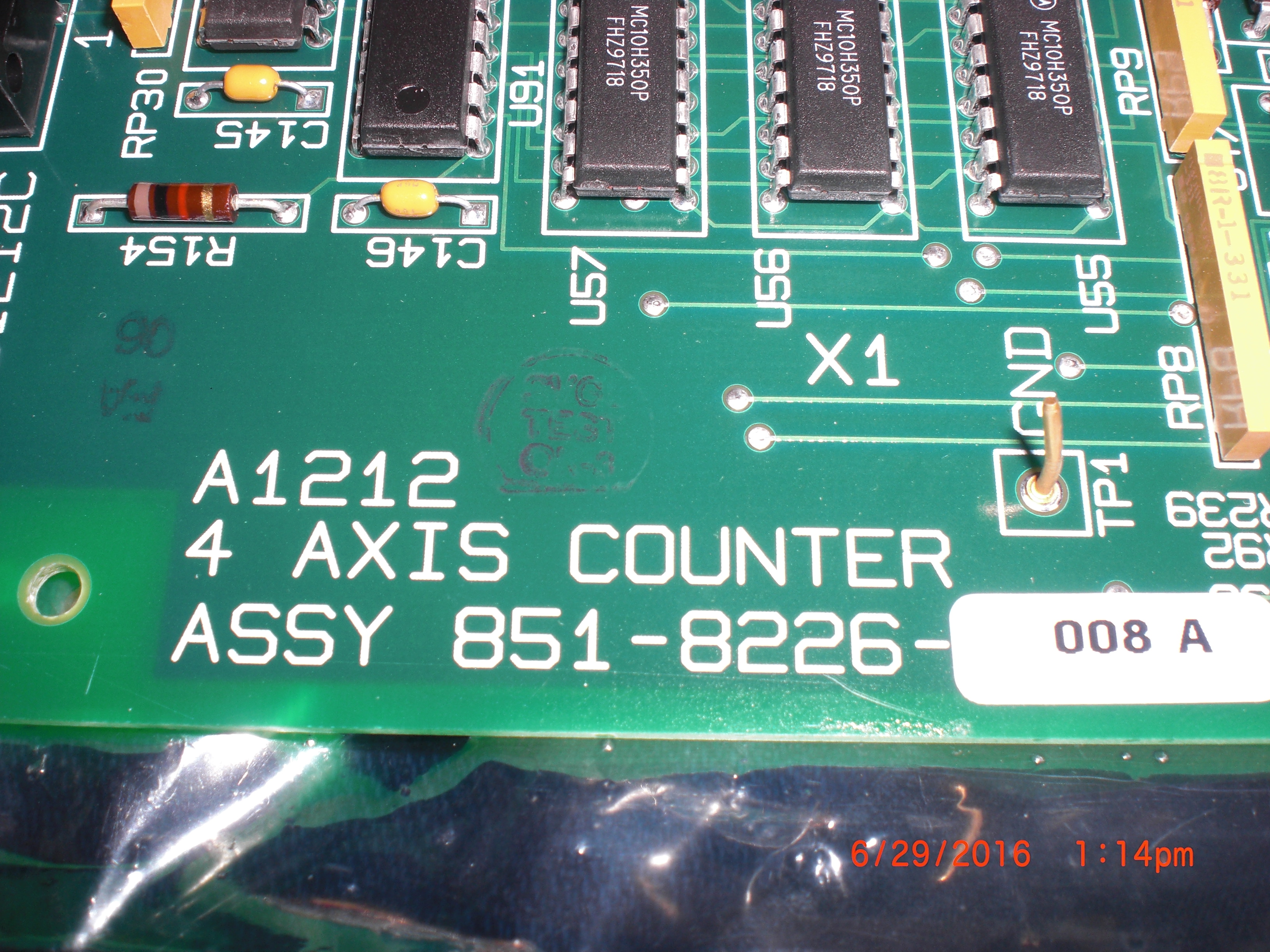 PCB SVG 851-8226-008 4 AXIS Counter PCB