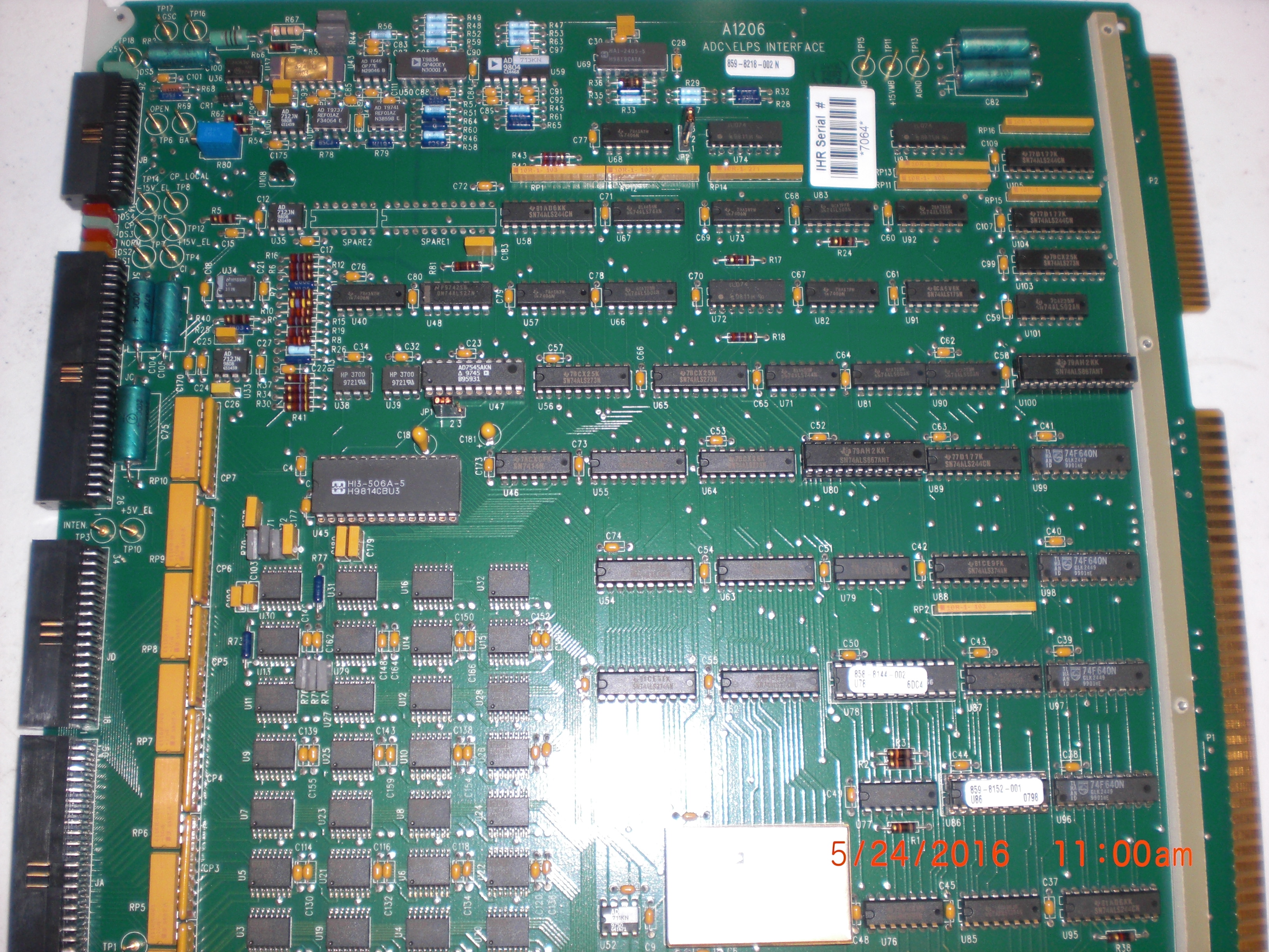 PCB ADC\ELPS interface  PERKIN-ELMER  859-8218-002  