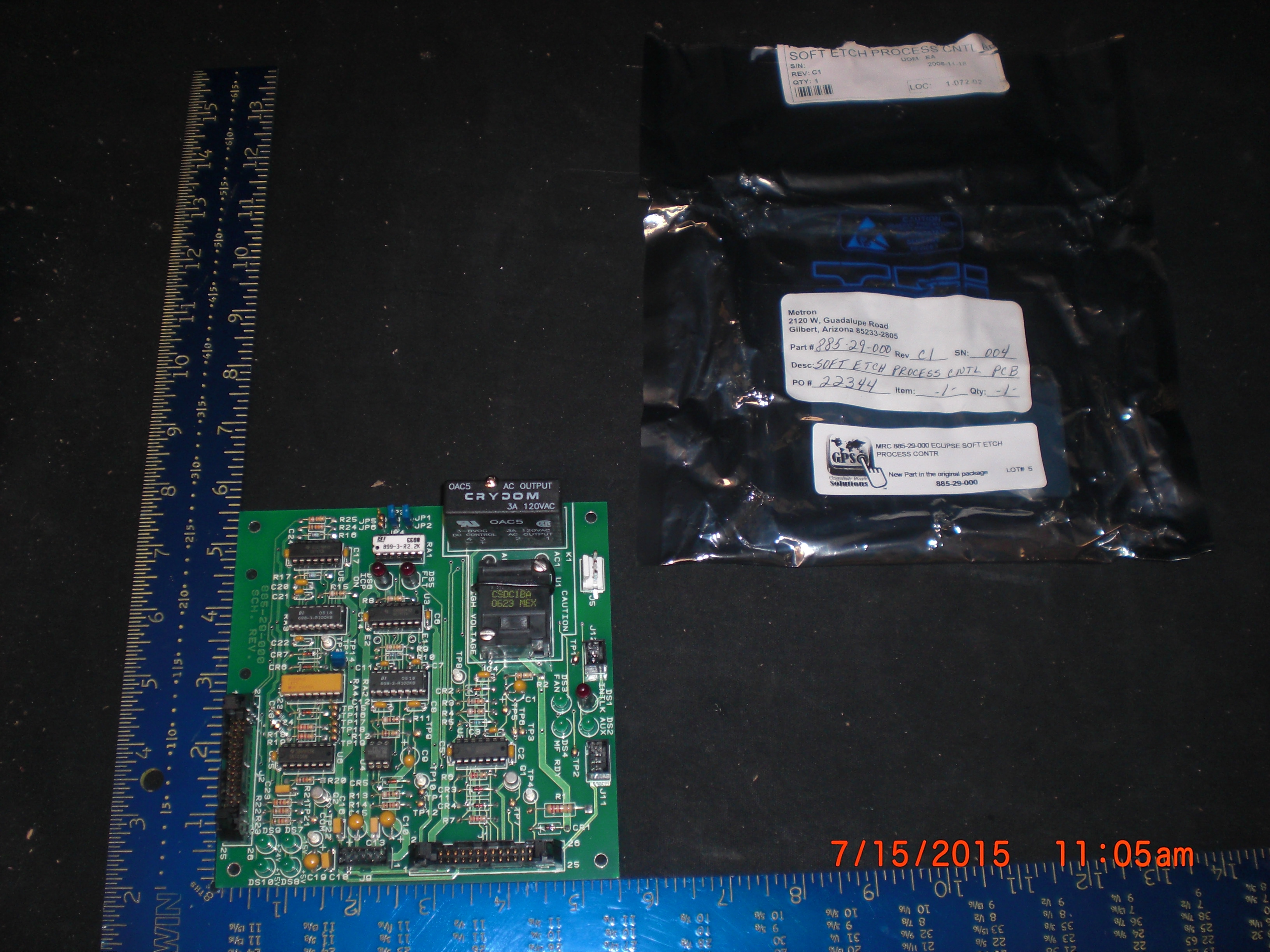 PCB MRC 885-29-000 Eclipse Soft Etch Process Control