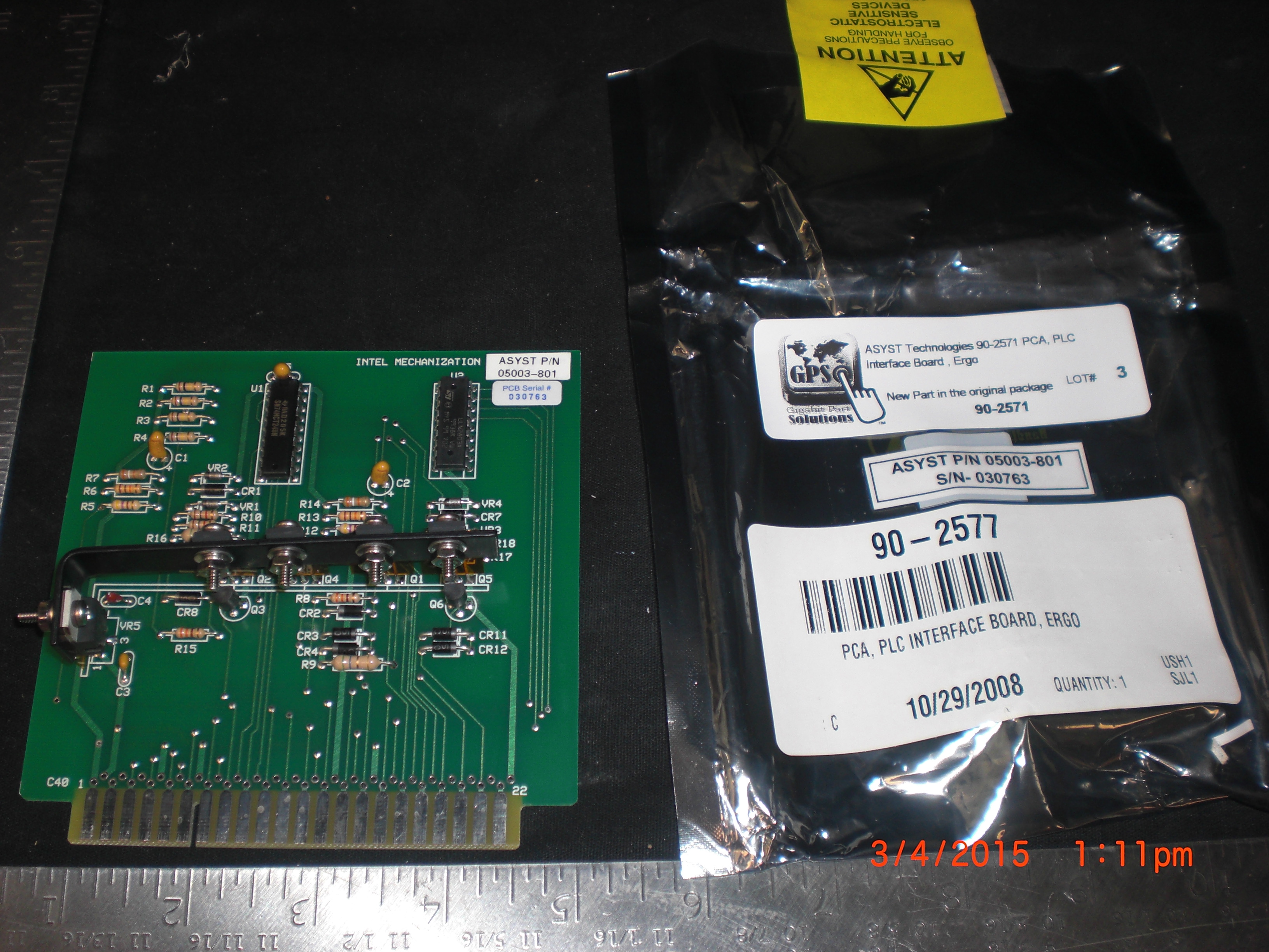 PCB  PLC Interface Board , Ergo ASYST  90-2571 